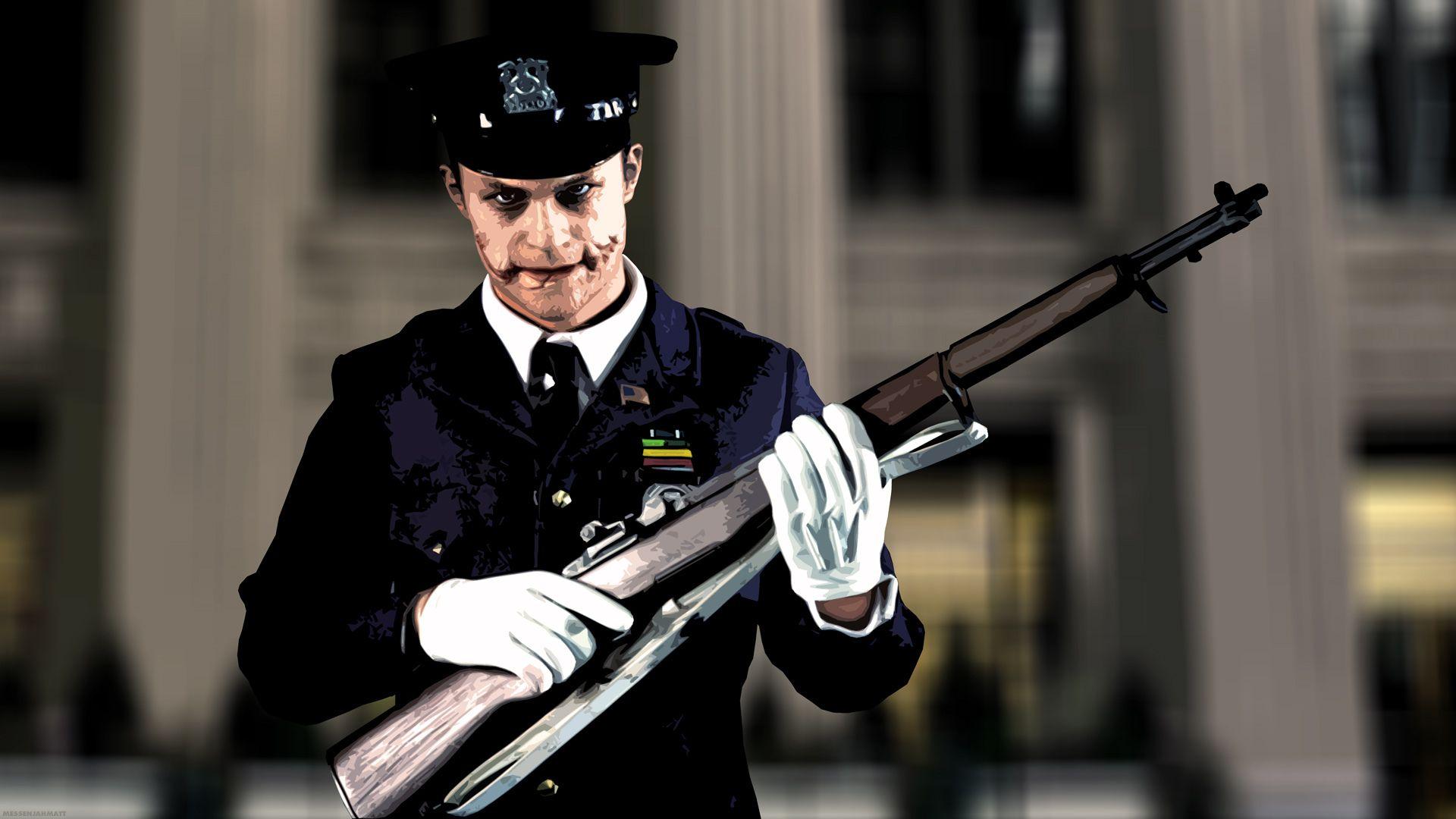 A police officer Joker wallpaper and image, picture