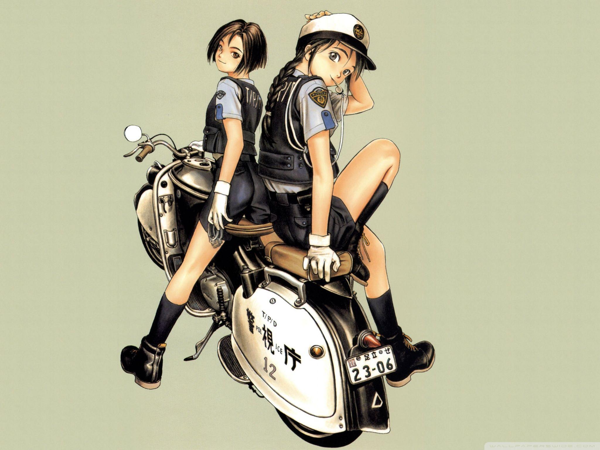 Anime Police Officer Ultra HD Desktop Background Wallpaper