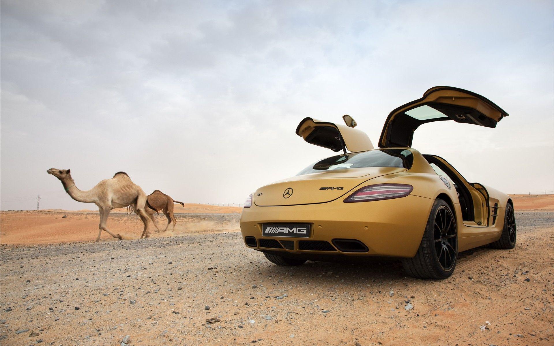 Mercedes Benz In Desert. Cars Wallpaper. Mercedes
