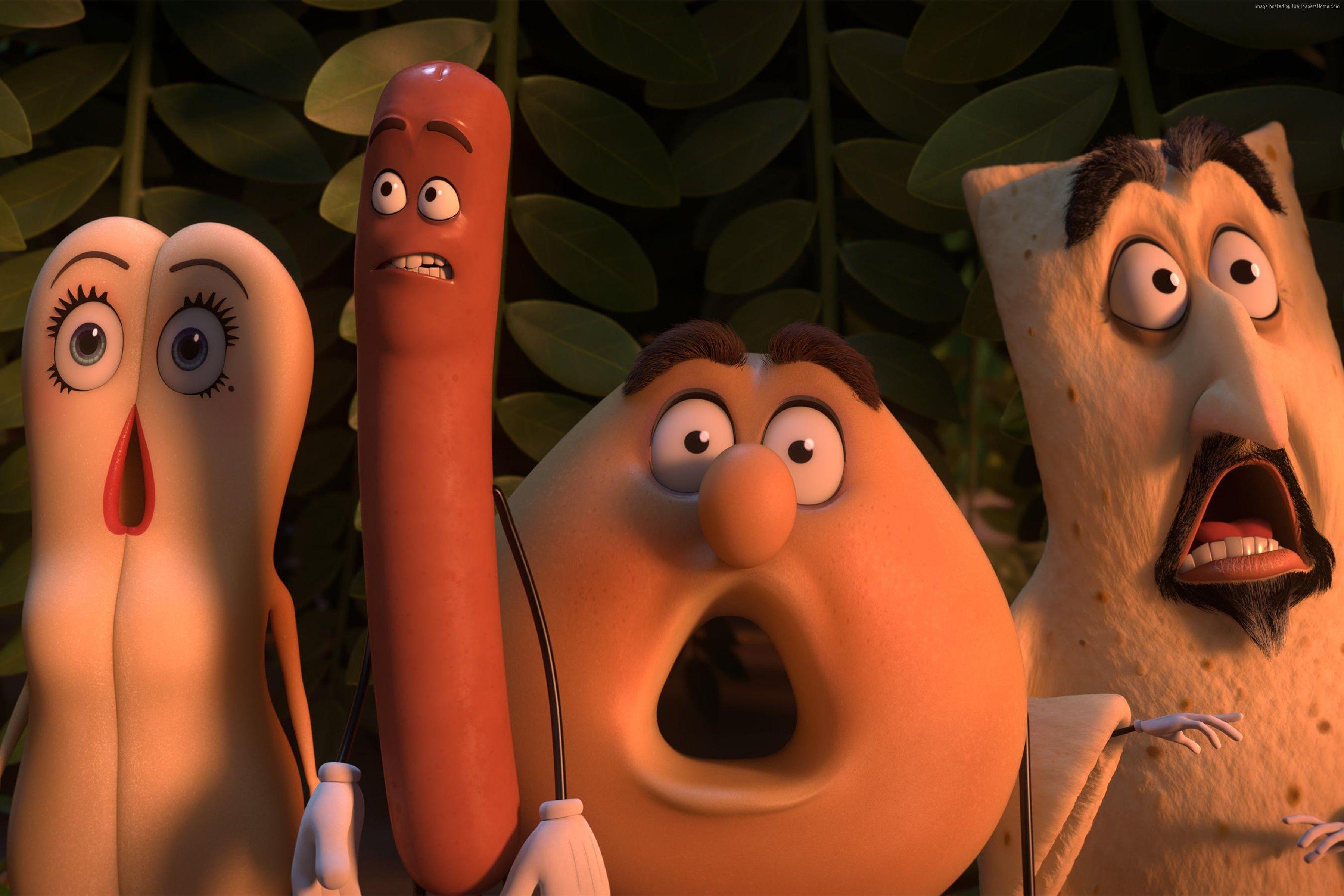 Wallpaper Sausage Party, best animation movies of Movies