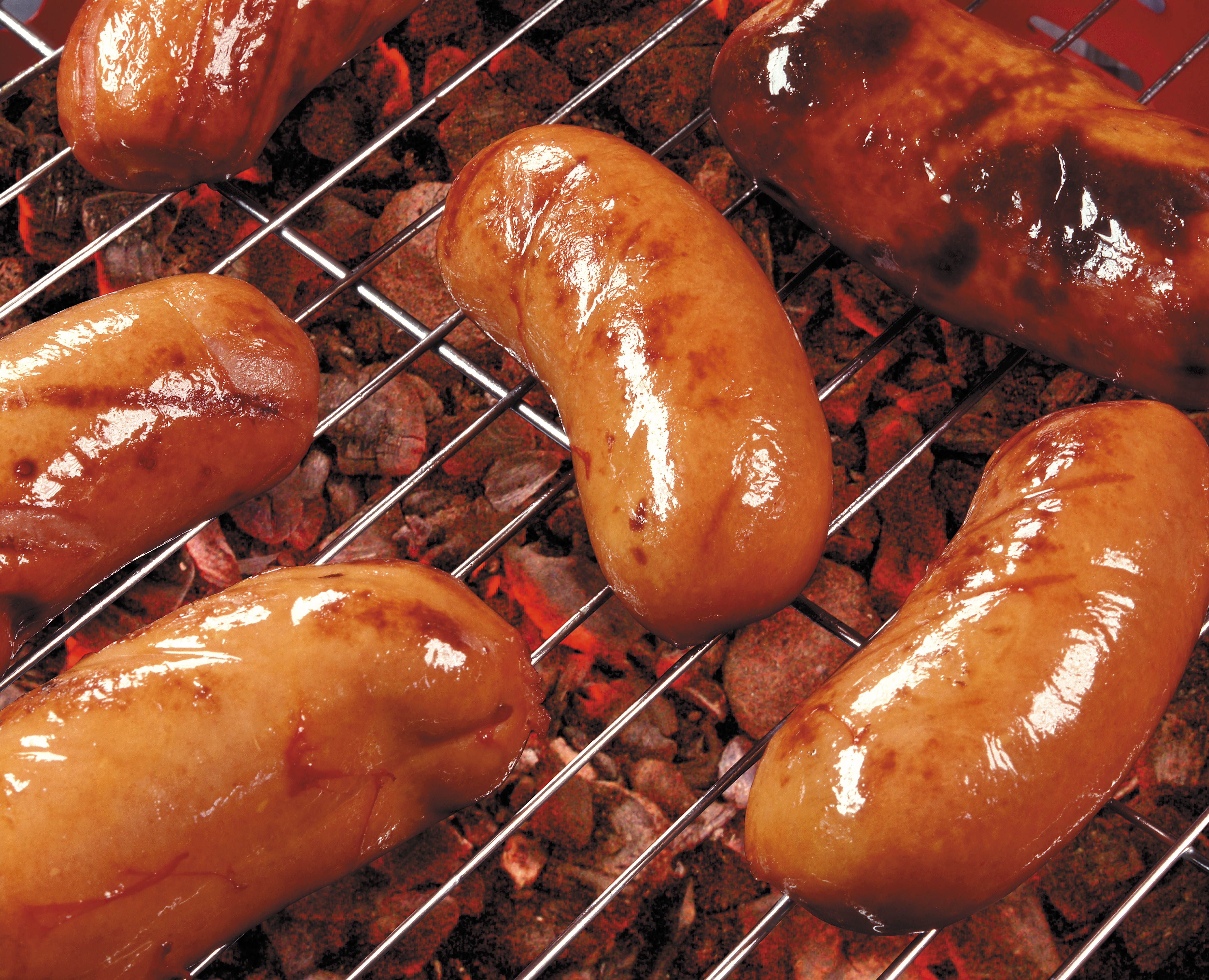 Download Wallpaper Sausage, Grill, Heat HD Background