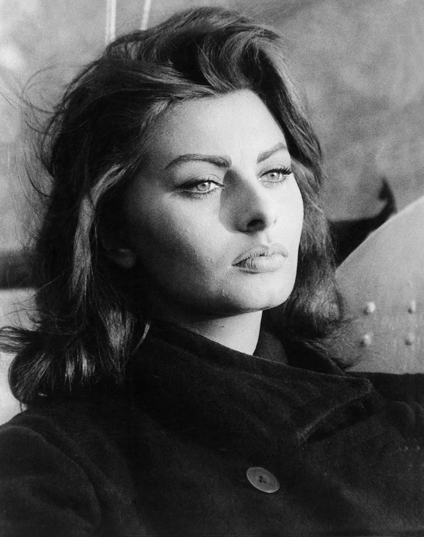 Sophia Loren. Can't believe I found a pic of her around my age. I