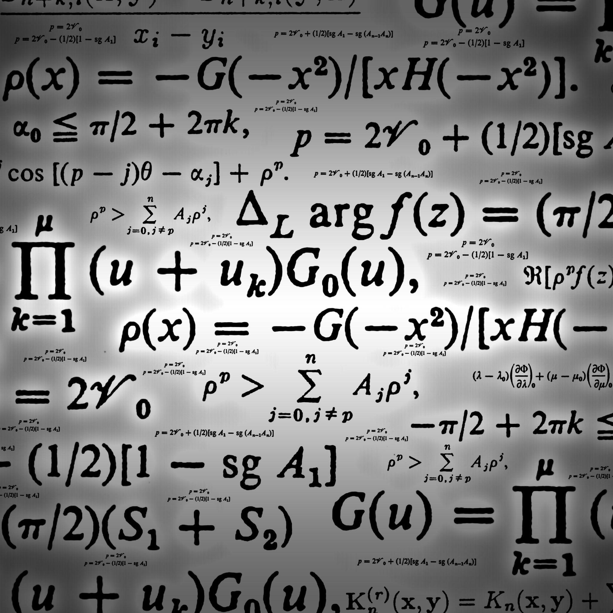 Math Physics Equation IPad 4 & Air Wallpaper
