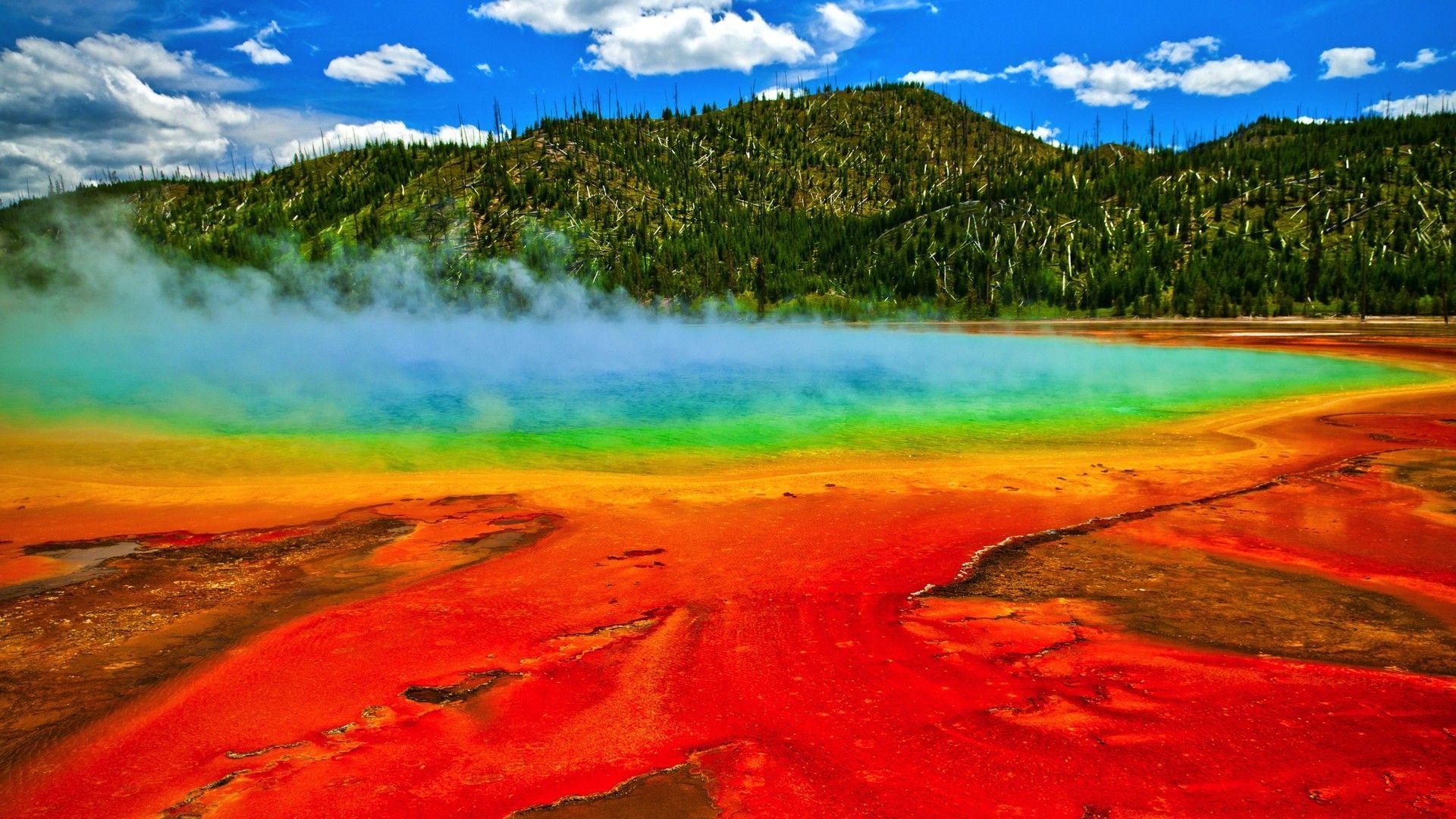 Spectacular HD Wallpaper Geysers Yellowstone National Park