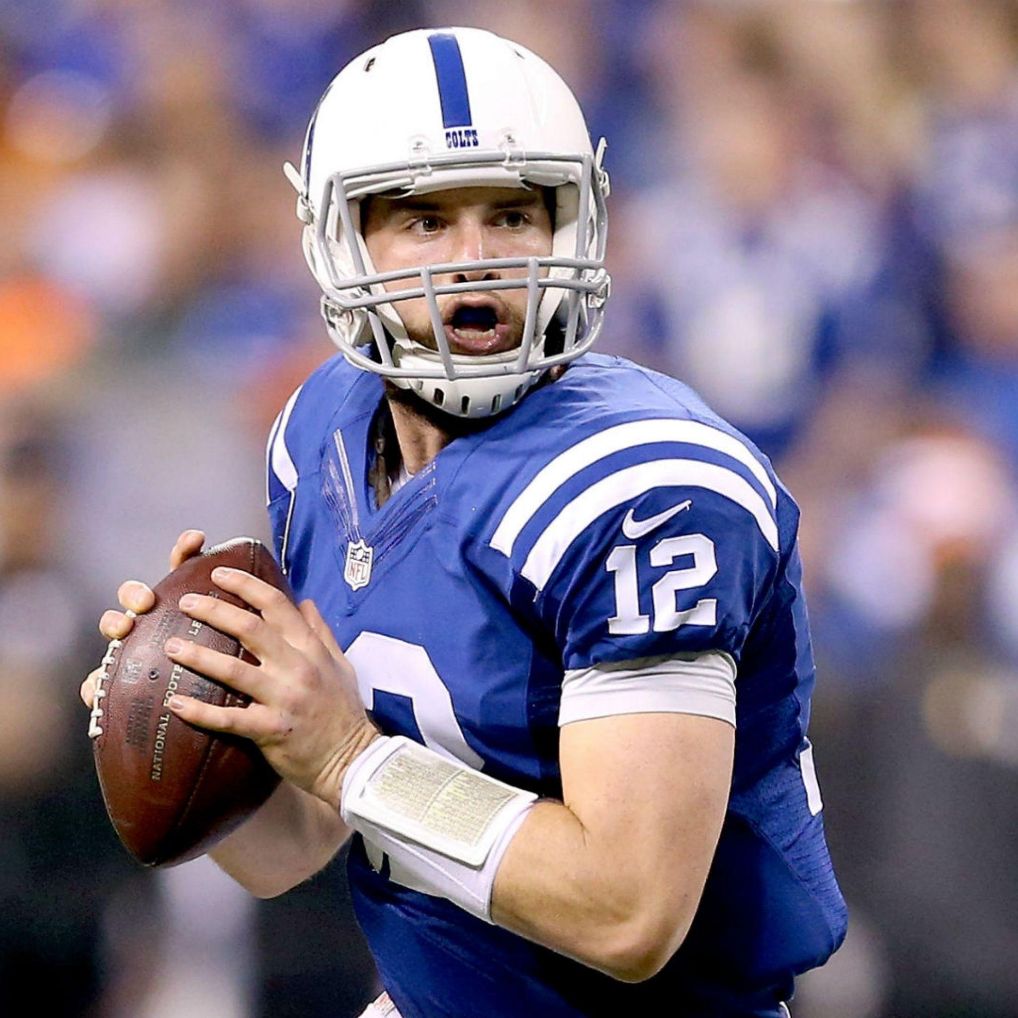 Download Wallpaper 2048x2048 Andrew luck, Indianapolis colts