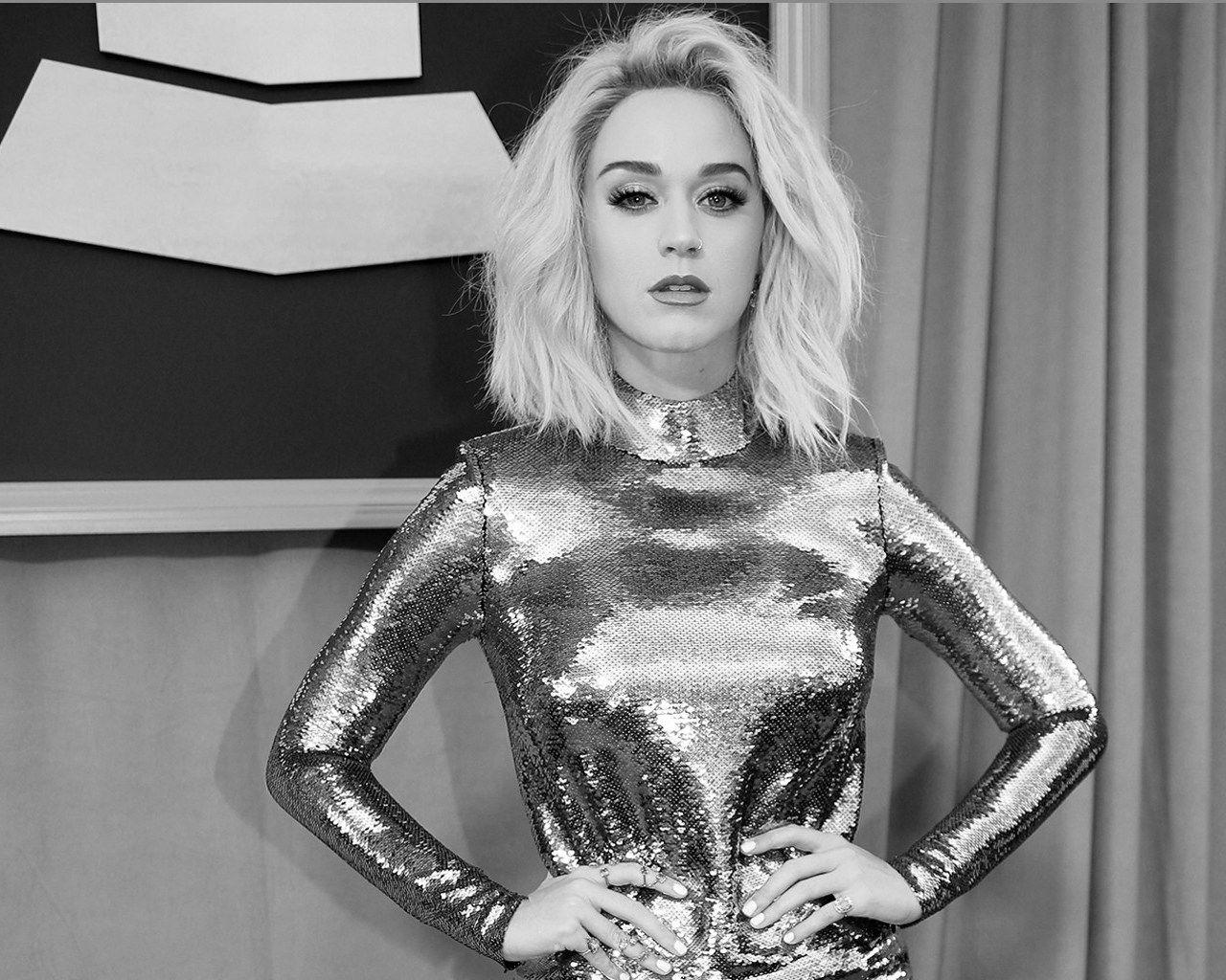 Katy Perry 2017 Black, White HD Wallpaper
