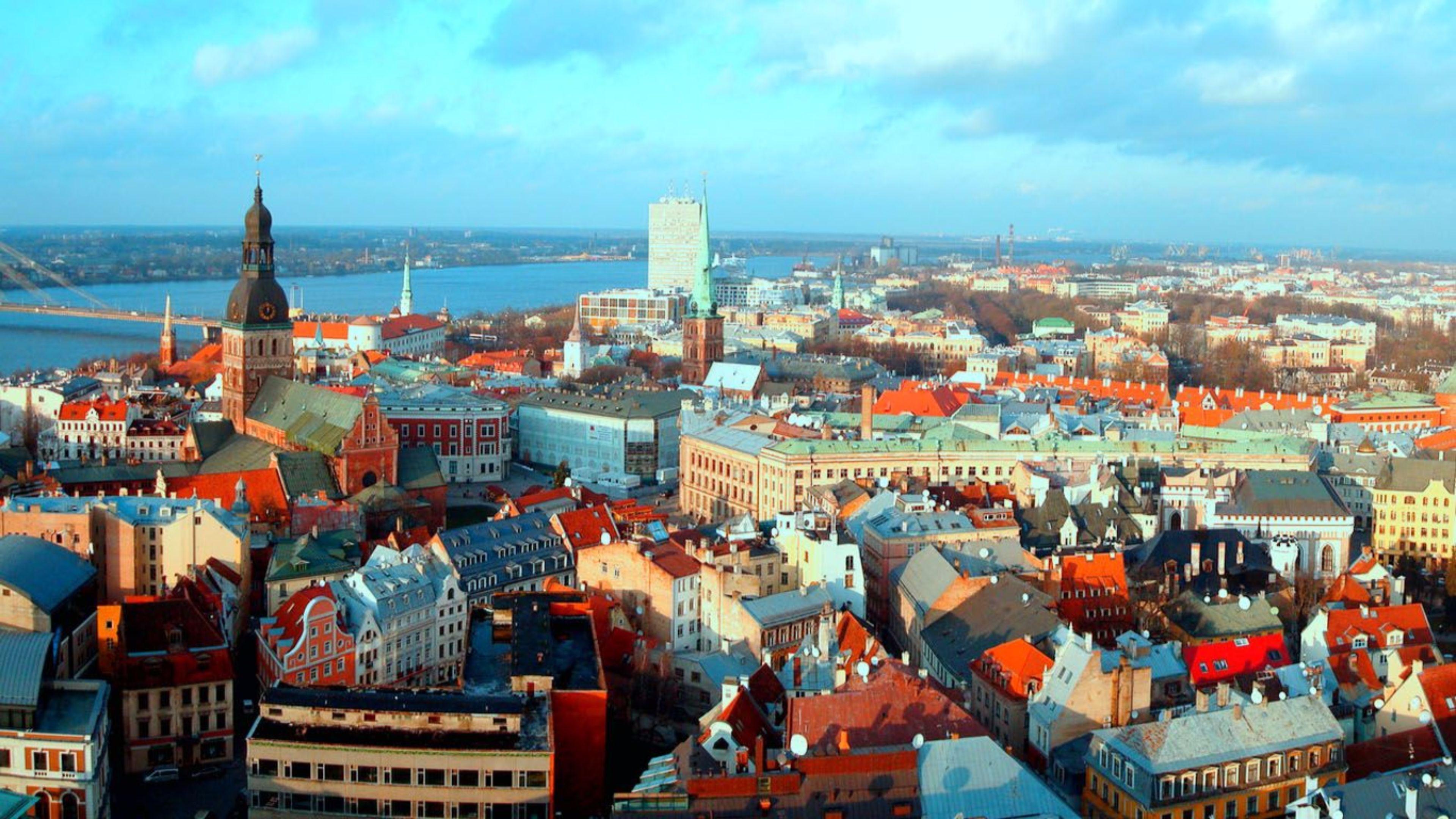 Beautiful Riga Latvia 4K Wallpaper. Free 4K Wallpaper