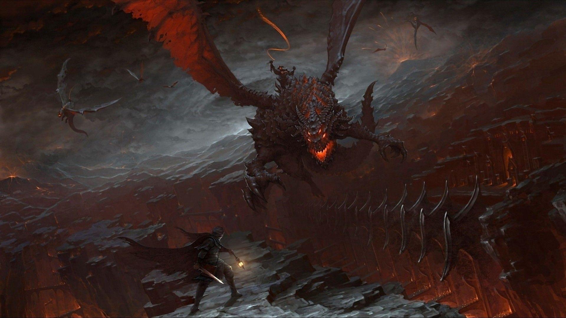 Hero vs dark lord wallpaper. PC