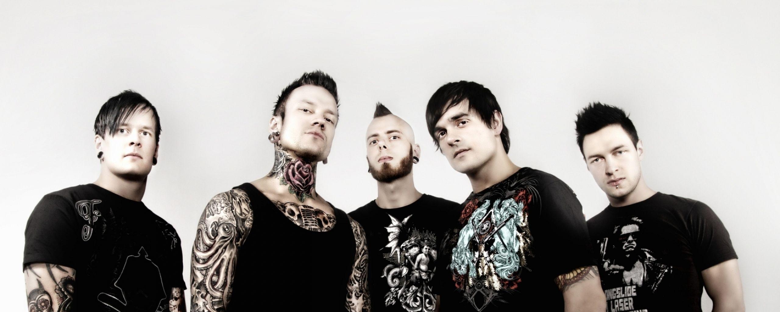 Download Wallpaper 2560x1024 Dead by april, Tattoo, Rockers, Hair