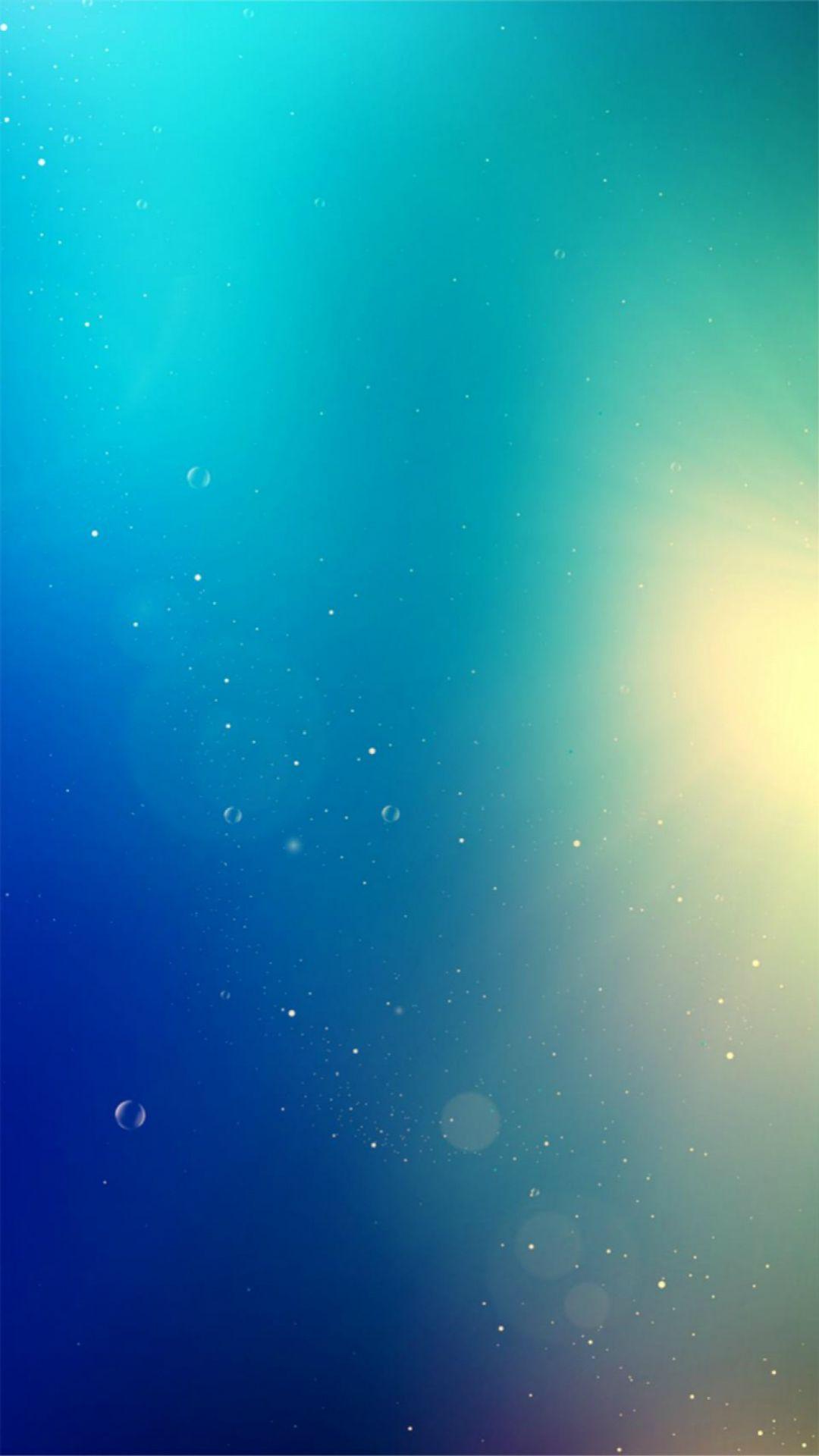 iOS8 Shiny Light Flare Bokeh Color Gradation iPhone 7 Wallpaper