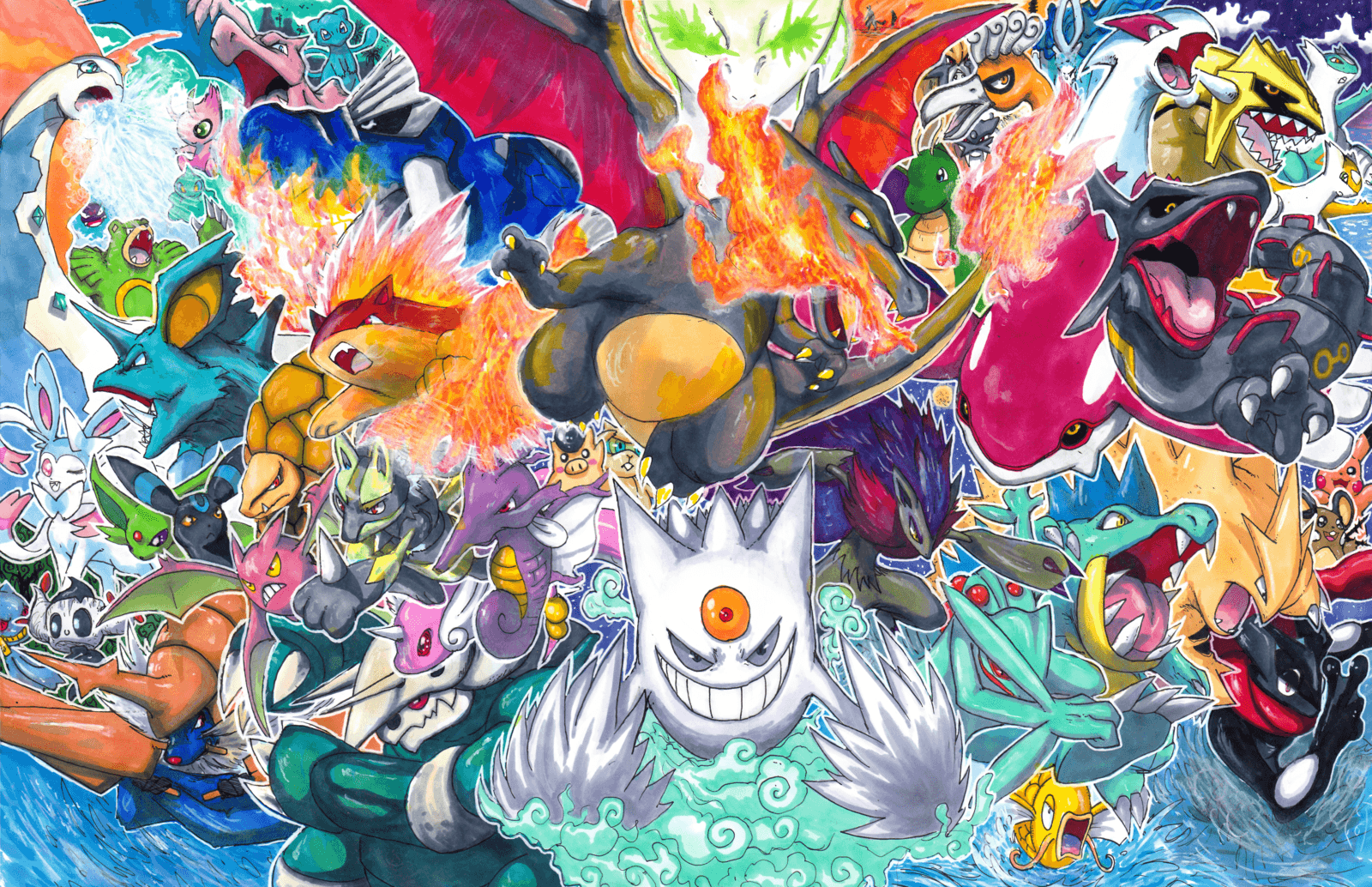Shiny mega lucario Cool pokemon wallpapers, Cute pokemon