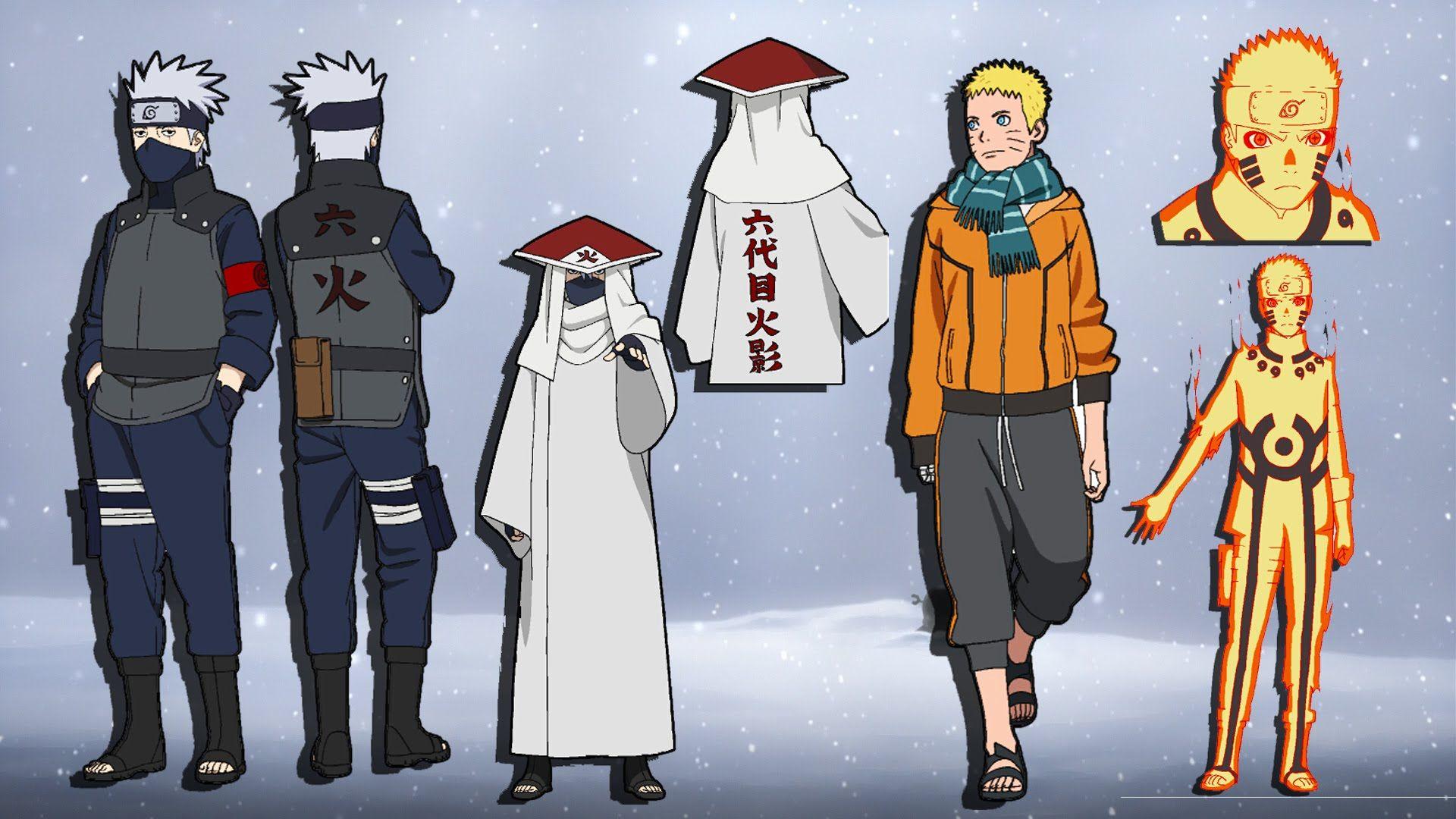 The Last Naruto the Movie. Naruto Kurama, Kakashi Hokage y Hinata