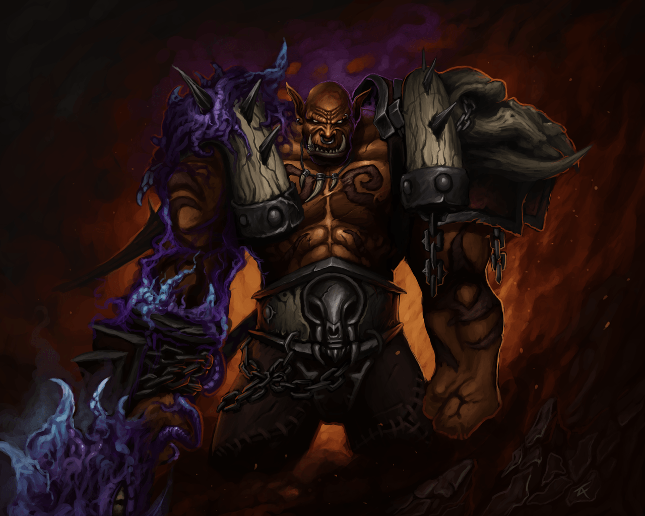 Hearthstone: Garrosh Hellscream HD Desktop Wallpaper