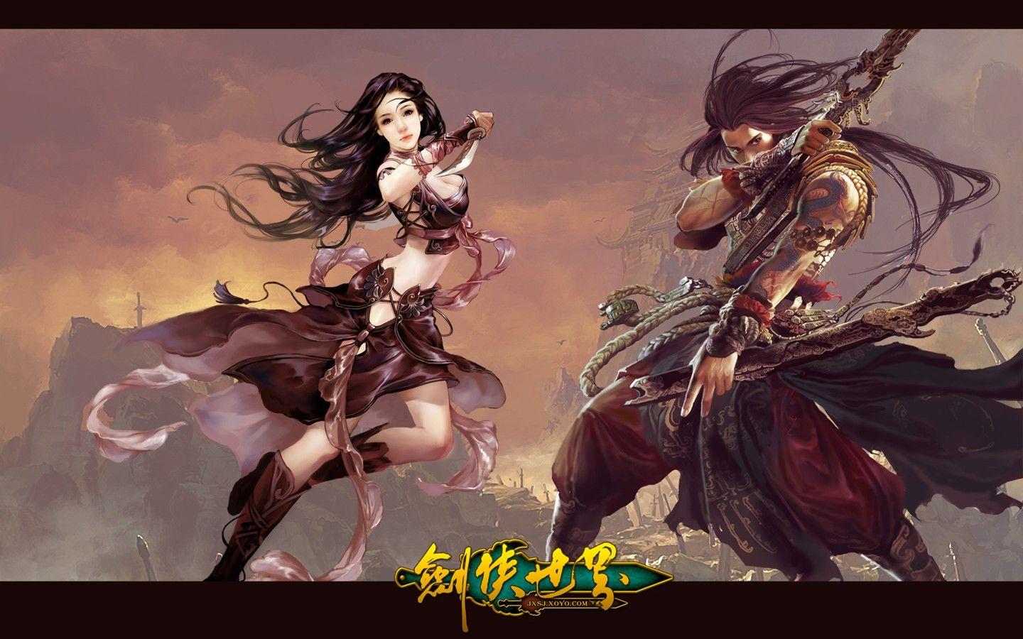 D of the swordsman in the world martial arts online game wallpaper