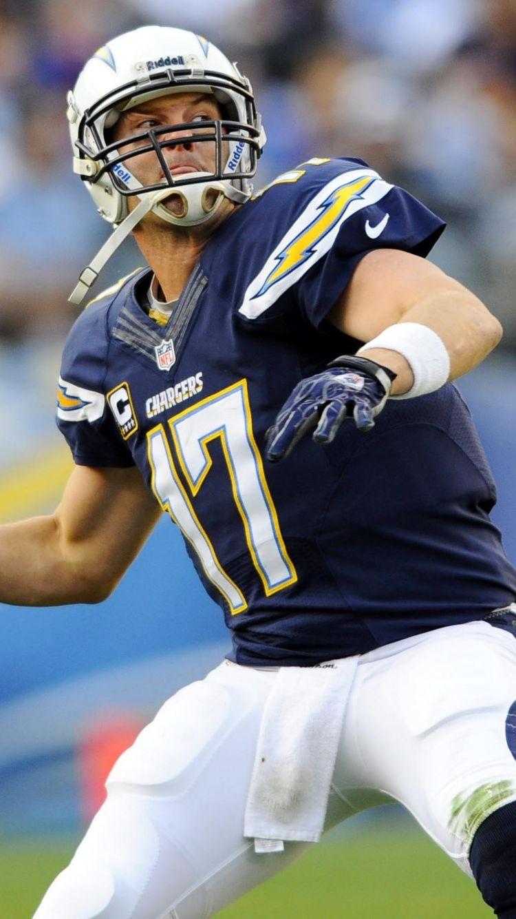 Download Wallpaper 750x1334 Philip rivers, San diego chargers