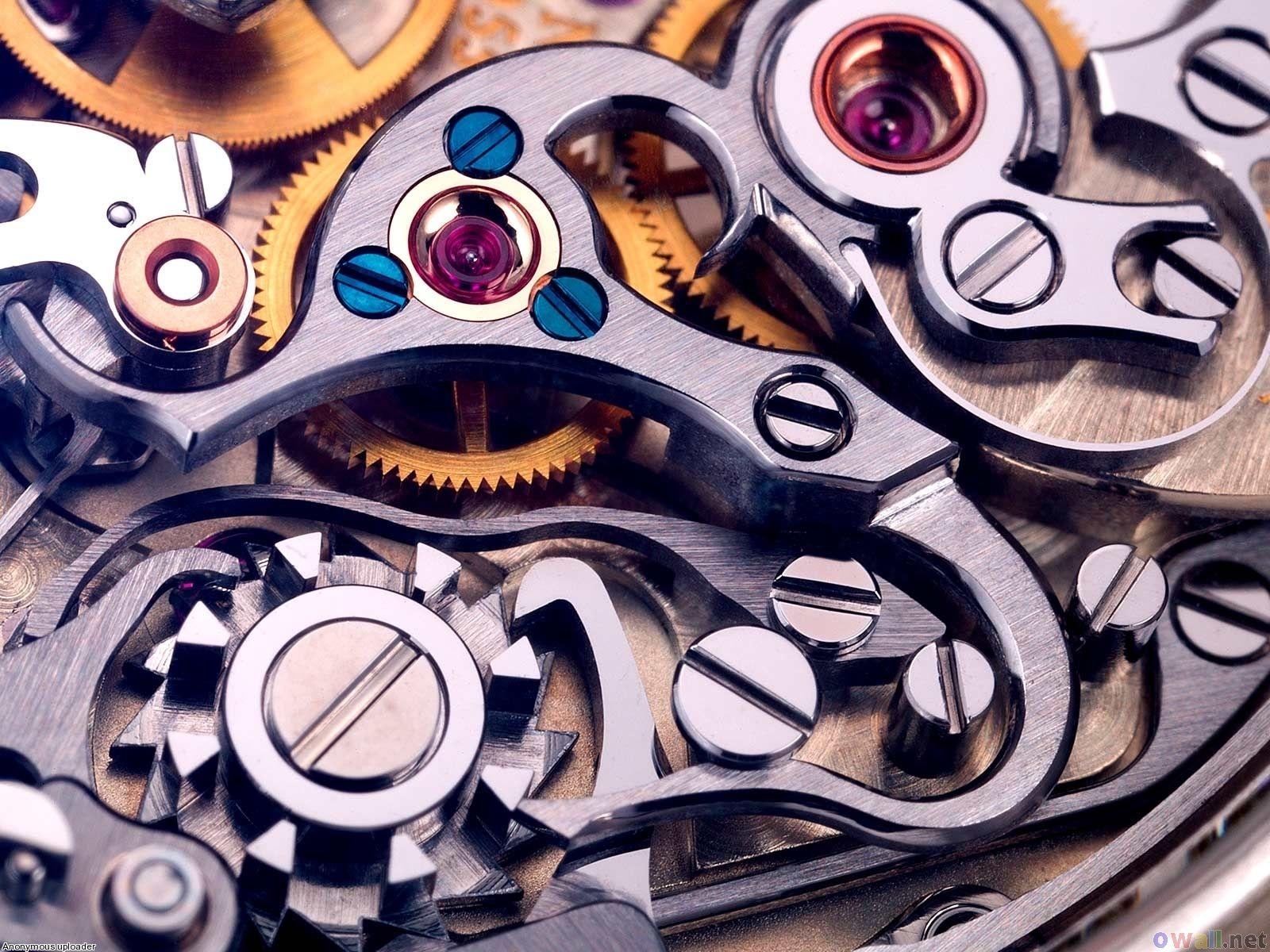 Close Up Mechanical Interior Watches Wallpaper