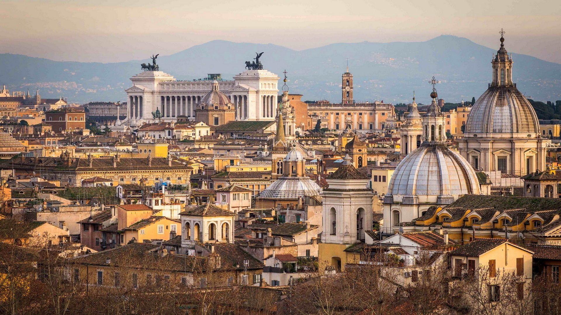 View of the old city of Rome wallpaper and image