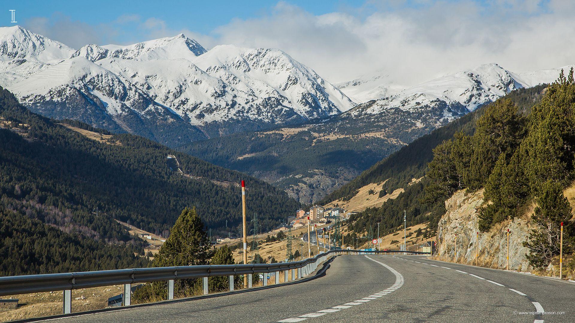 Download Mountain road in Andorra 1920x1080