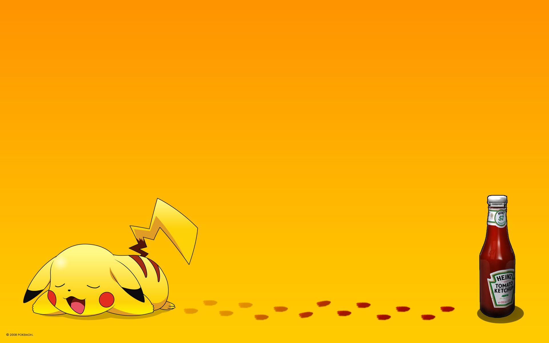 Pokemon ketchup pikachu tomatoes wallpaperx1200
