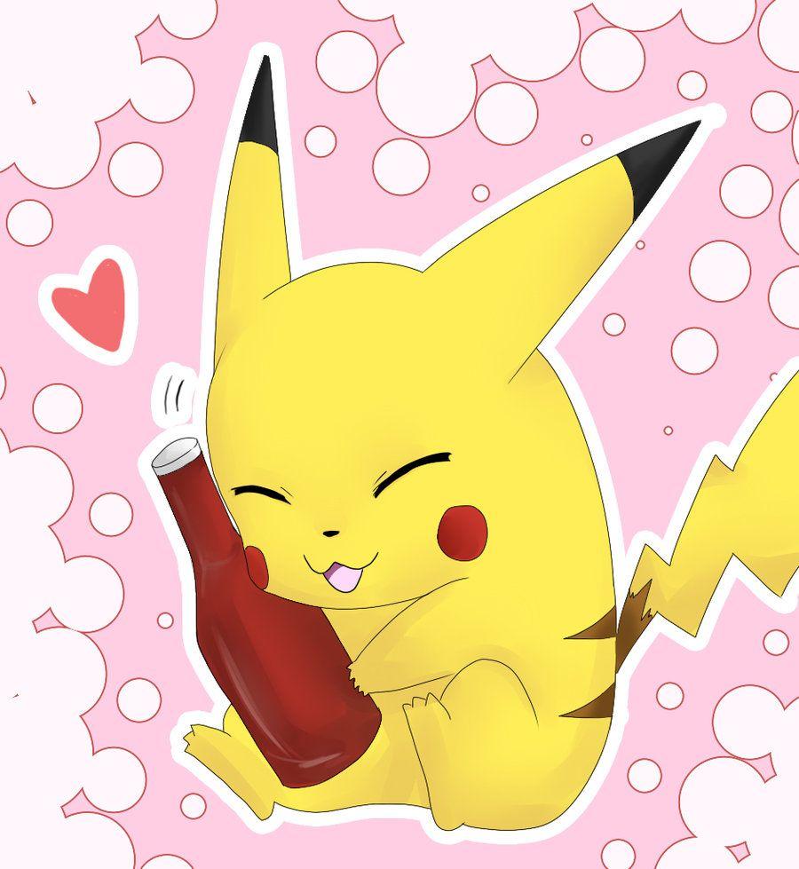 Pikachu Loves Ketchup