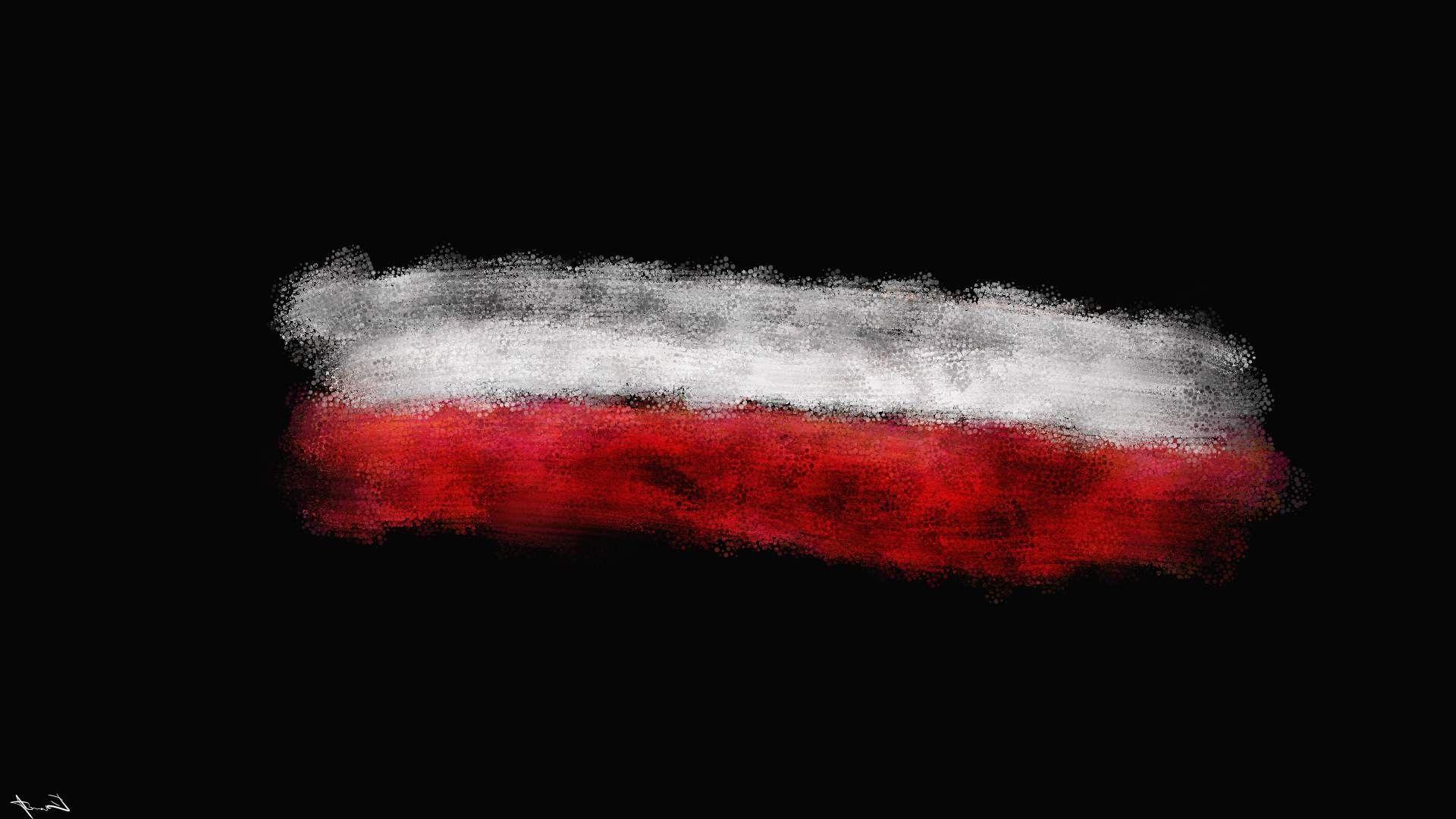 Poland, Flag, Abstract, Minimalism Wallpapers HD / Desktop and