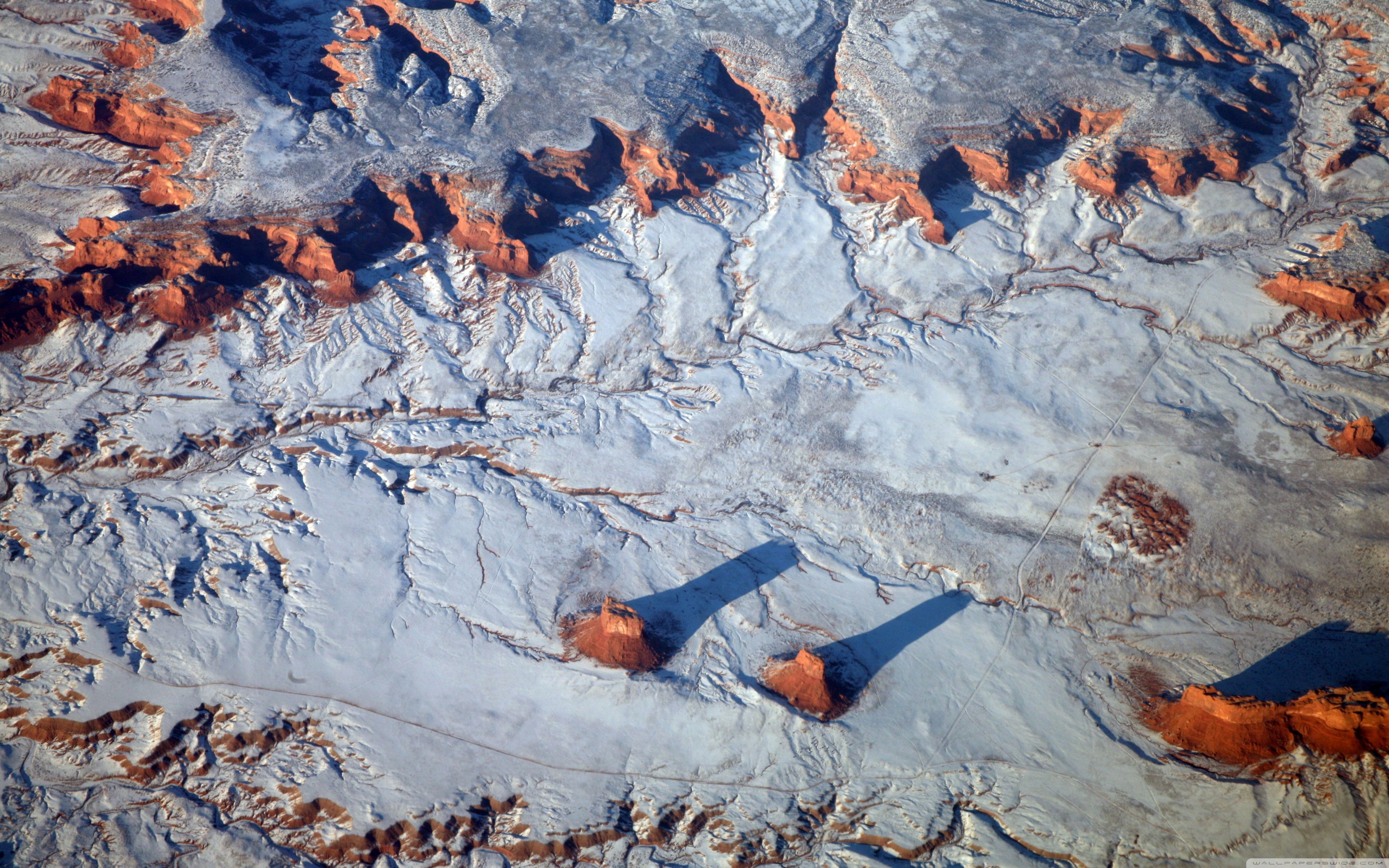 Aerial Photography Of The Colorado Plateau, Winter HD desktop