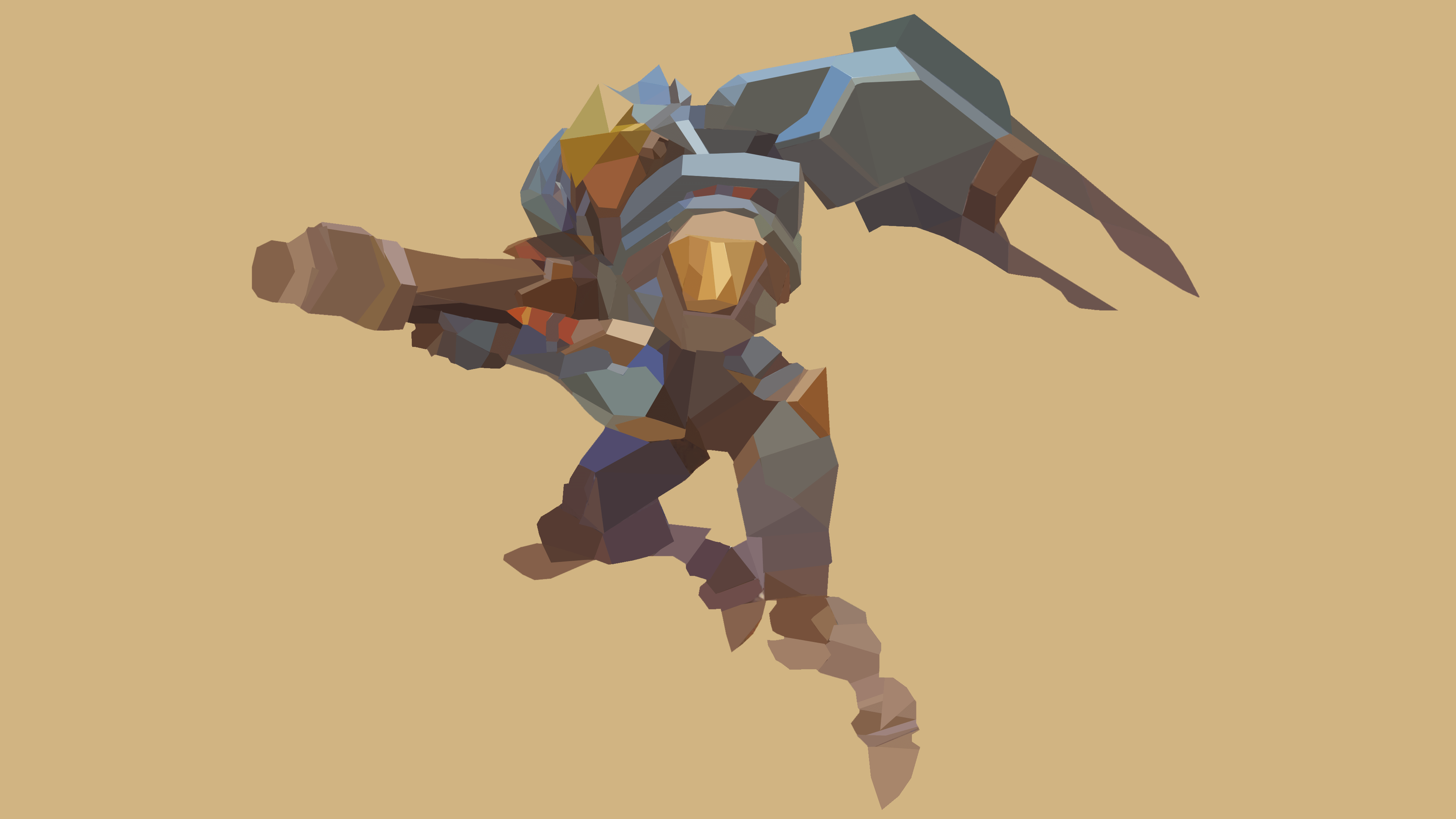 Low poly Pharah (4k)