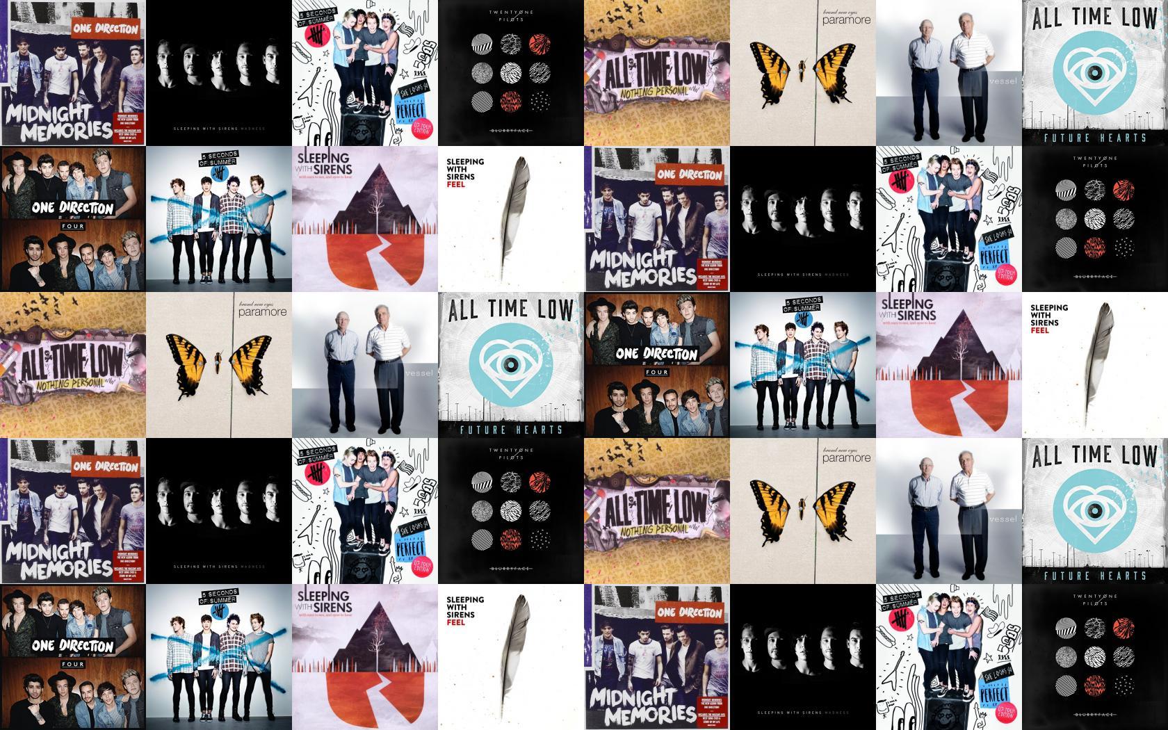 One Direction Midnight Memories Sleeping With Sirens Madness Wallpaper « Tiled Desktop Wallpaper