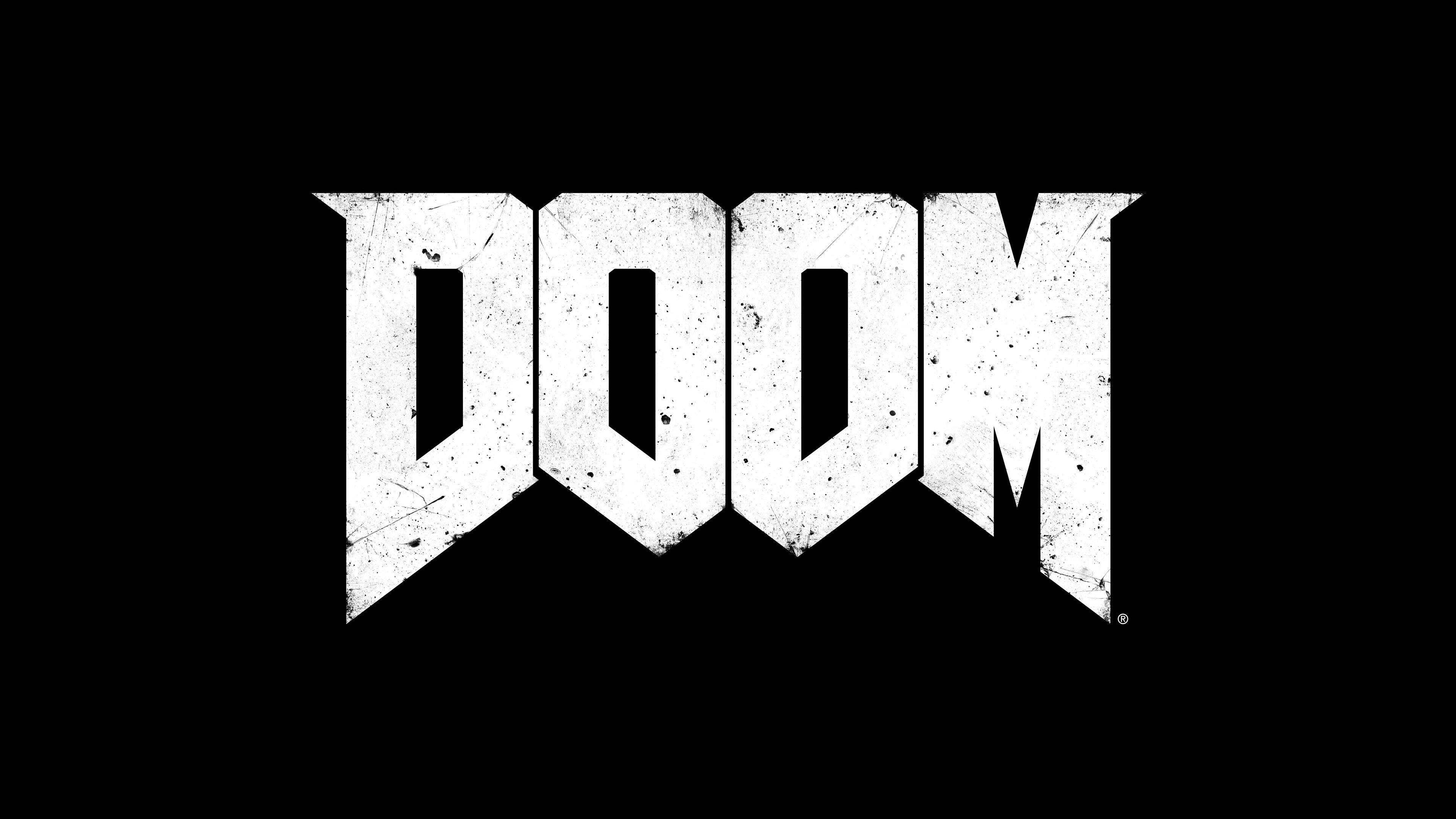 Doom Game Logo. Games HD 4k Wallpaper
