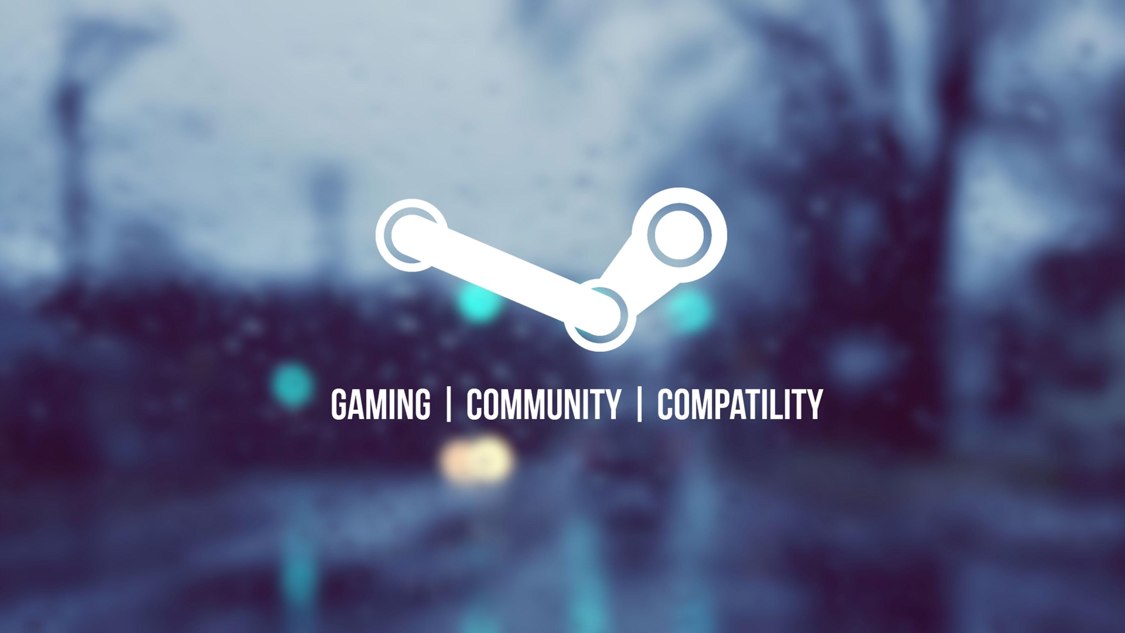 Steam Logo Valve Game Engine Blur Wallpaper