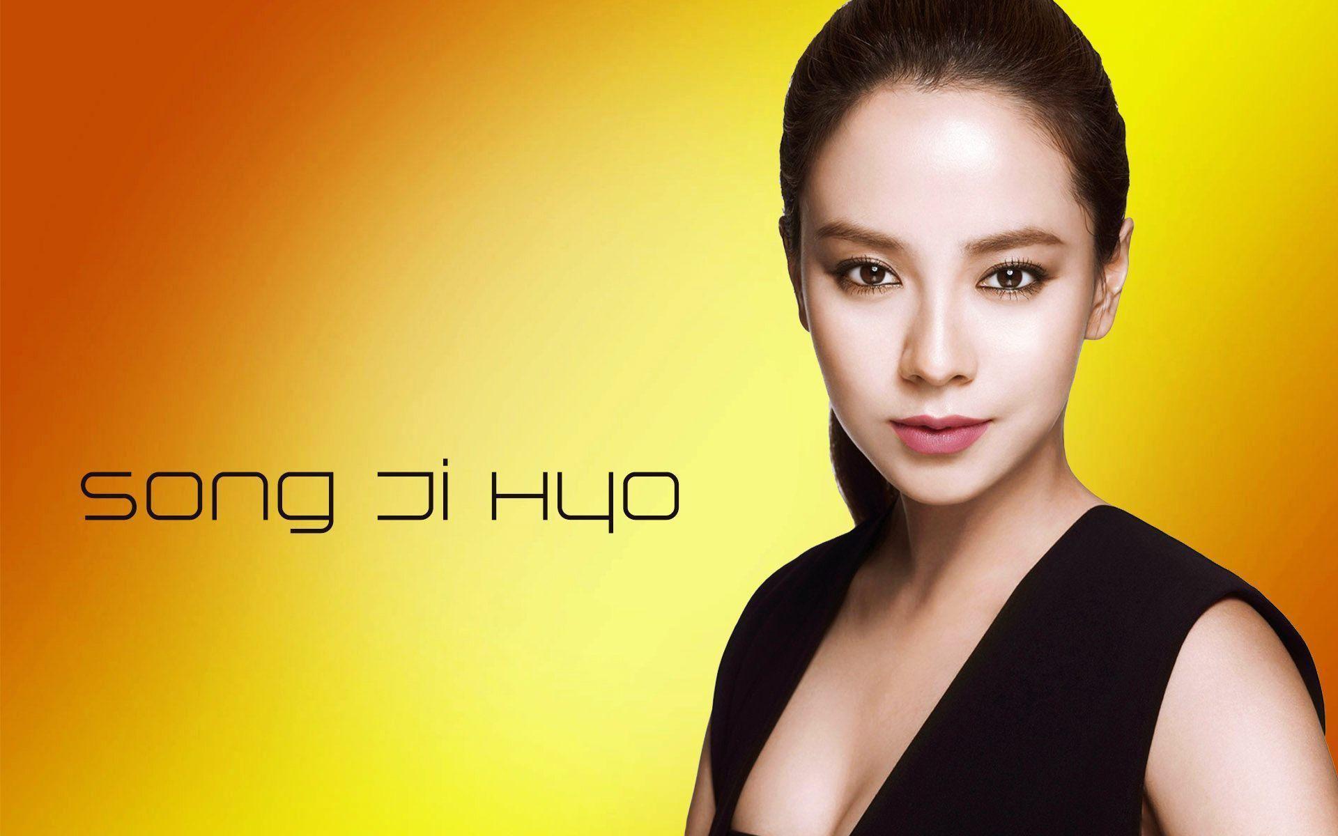 Song Ji Hyo Close Up Face HD Desktop Wallpaper, Widescreen, High