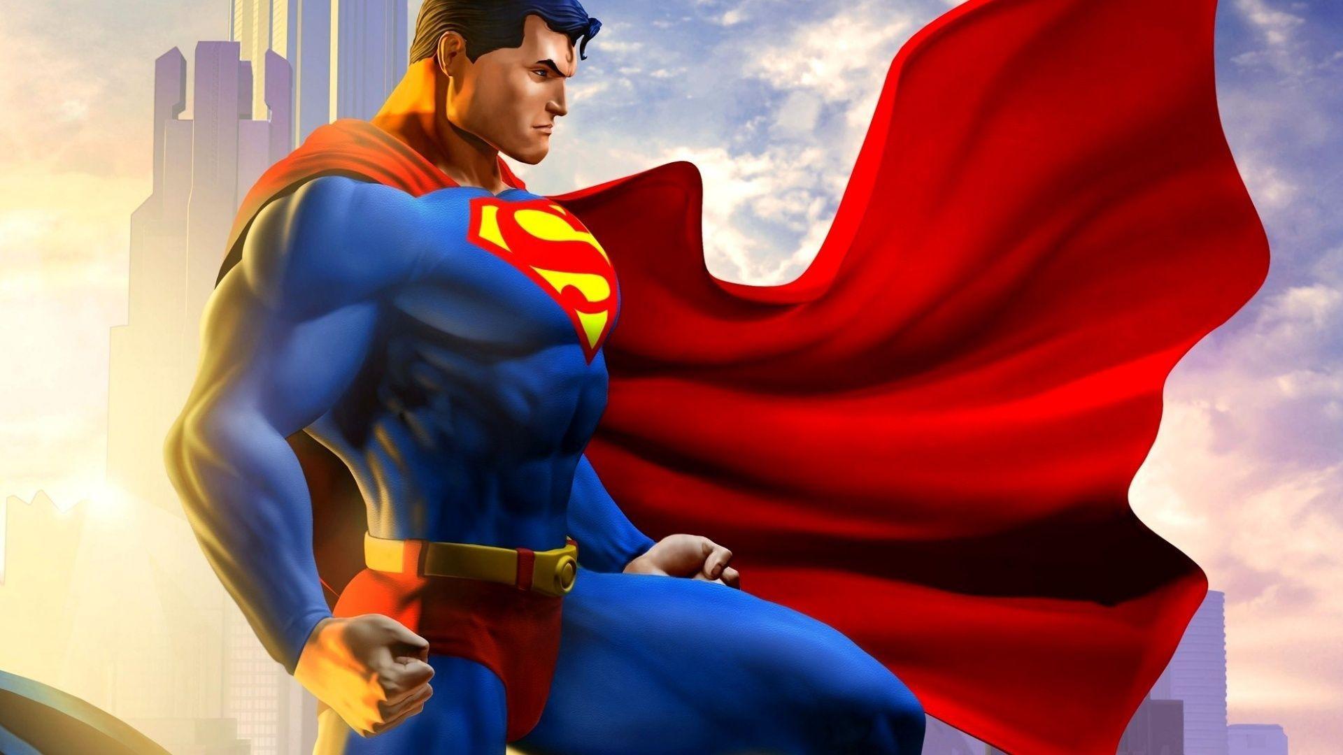 Superman Cartoon Wallpapers - Wallpaper Cave