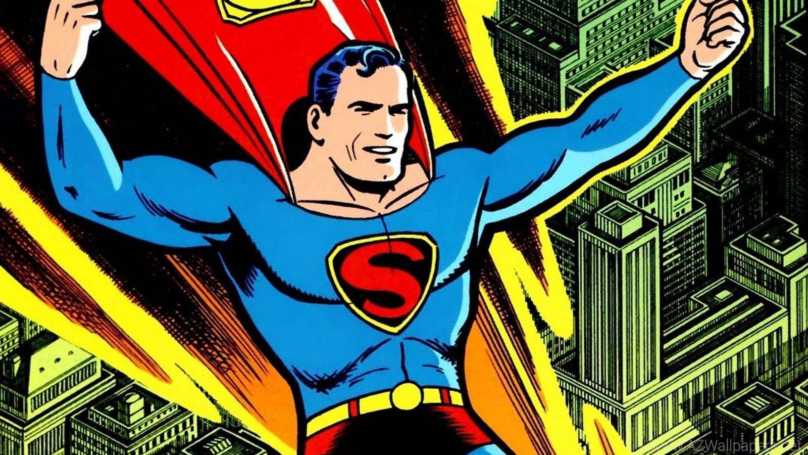 Cartoon Picture: Superman Cartoon Wallpaper Desktop Background