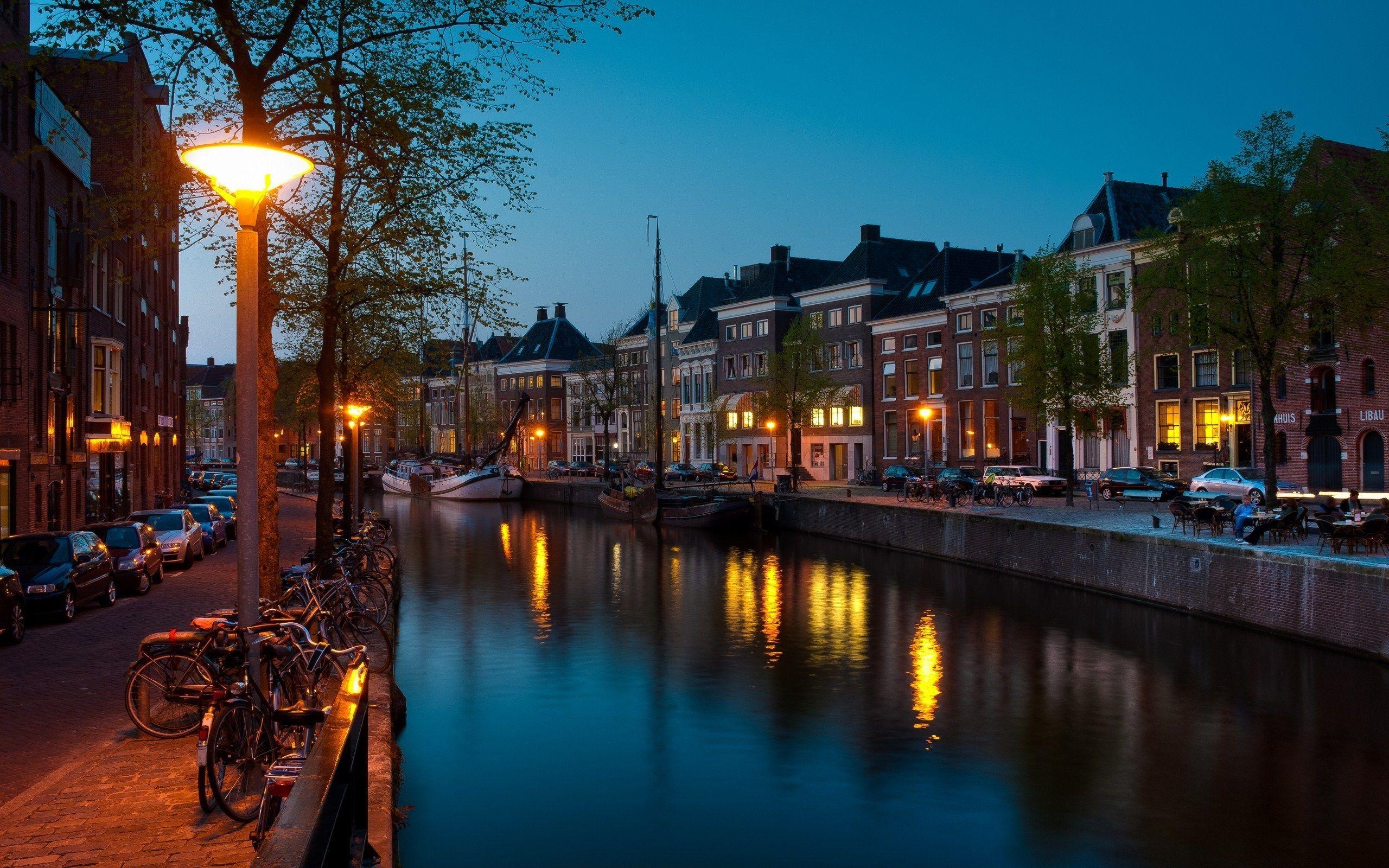 groningen canal, nederland Full HD Wallpaper and Background
