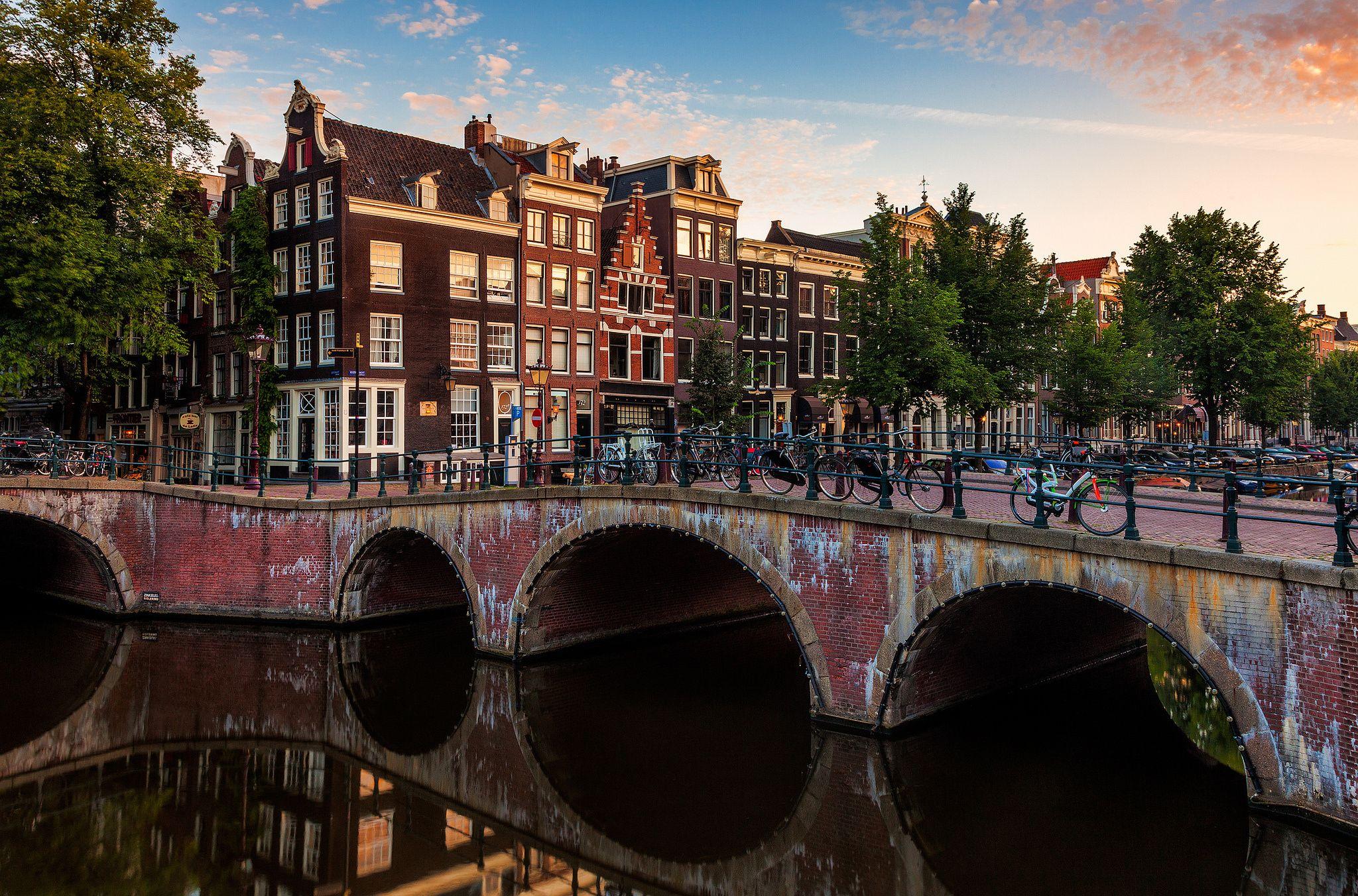 Amsterdam nederland netherlands bridge wallpaperx1352