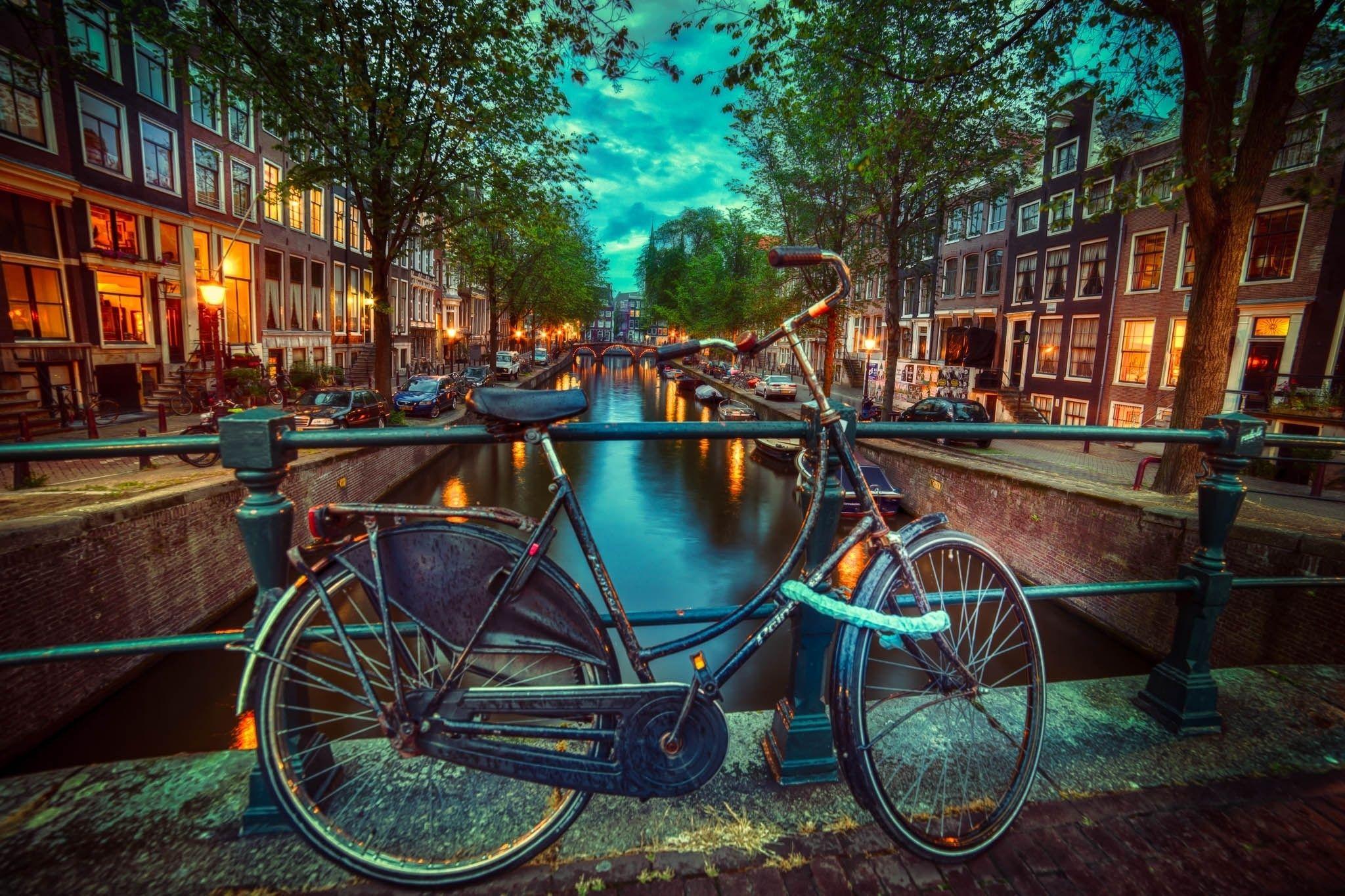 city, Amsterdam, Amsterdam, Netherlands, Bicycle, nederland