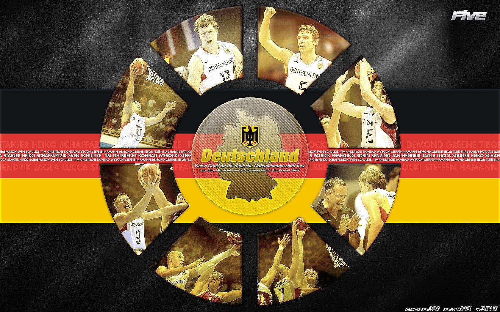 Germany National Team Members Widescreen Wallpaper. Basketball