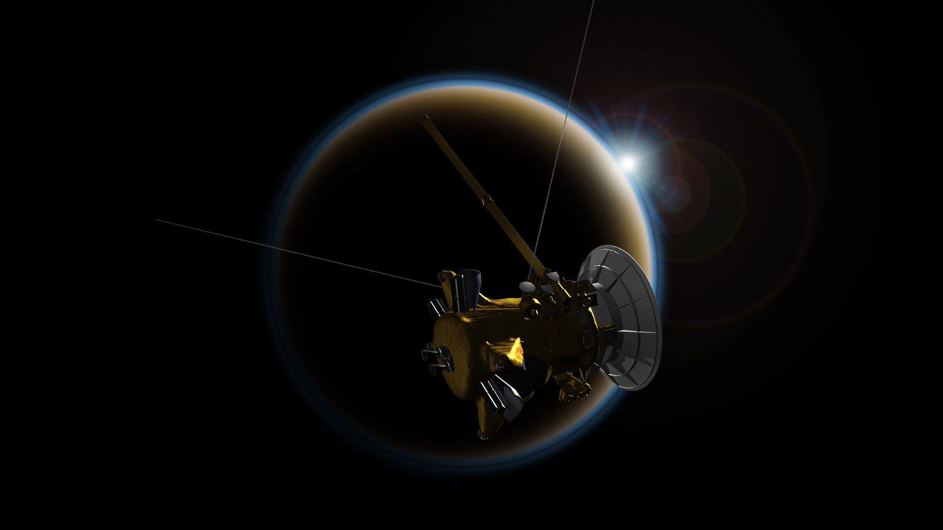 Cassini Observations Reveal the Complexity of Hazy Exoplanets