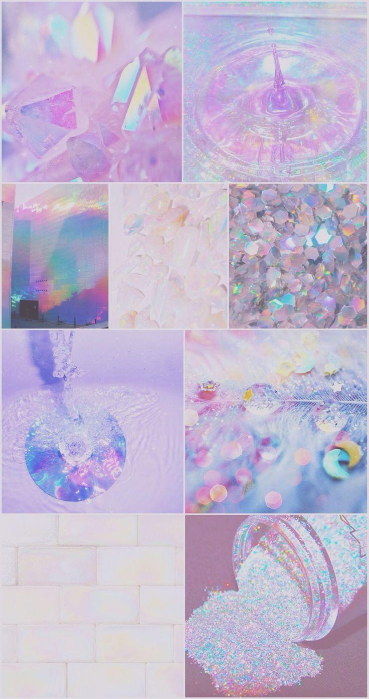 Download Holographic Pastel Aesthetic Wallpaper