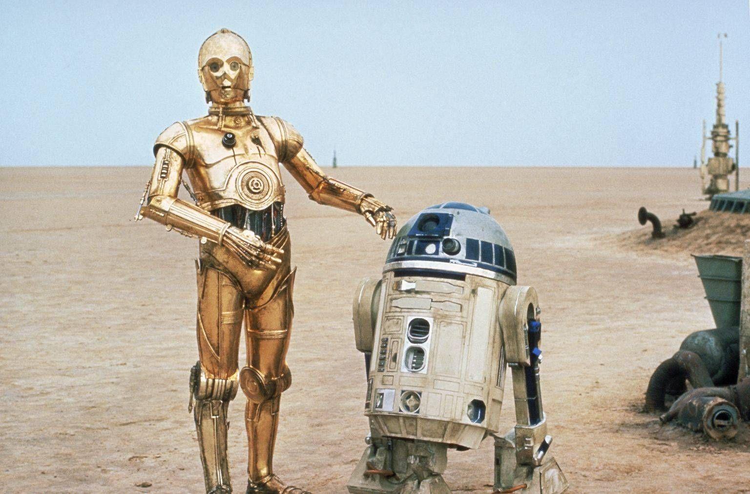 C3PO and R2D2 Wallpaper