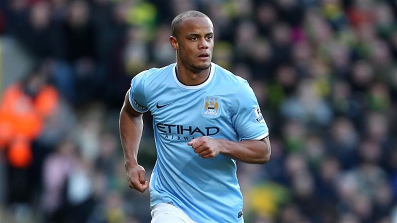 Kompany injured in training, doubtful for Liverpool game