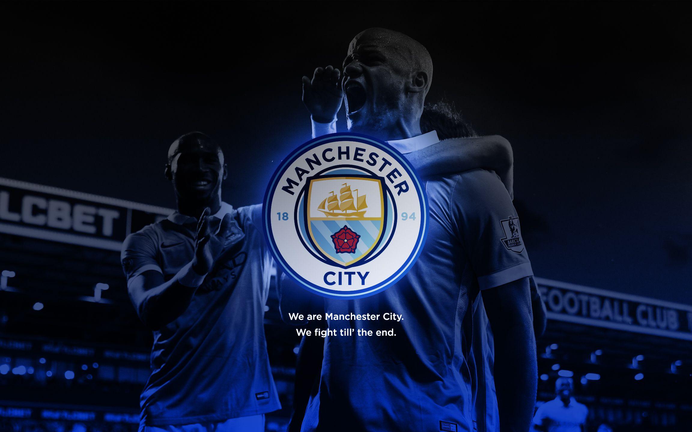 Wallpaper with new City badge feat. Vincent Kompany our captain