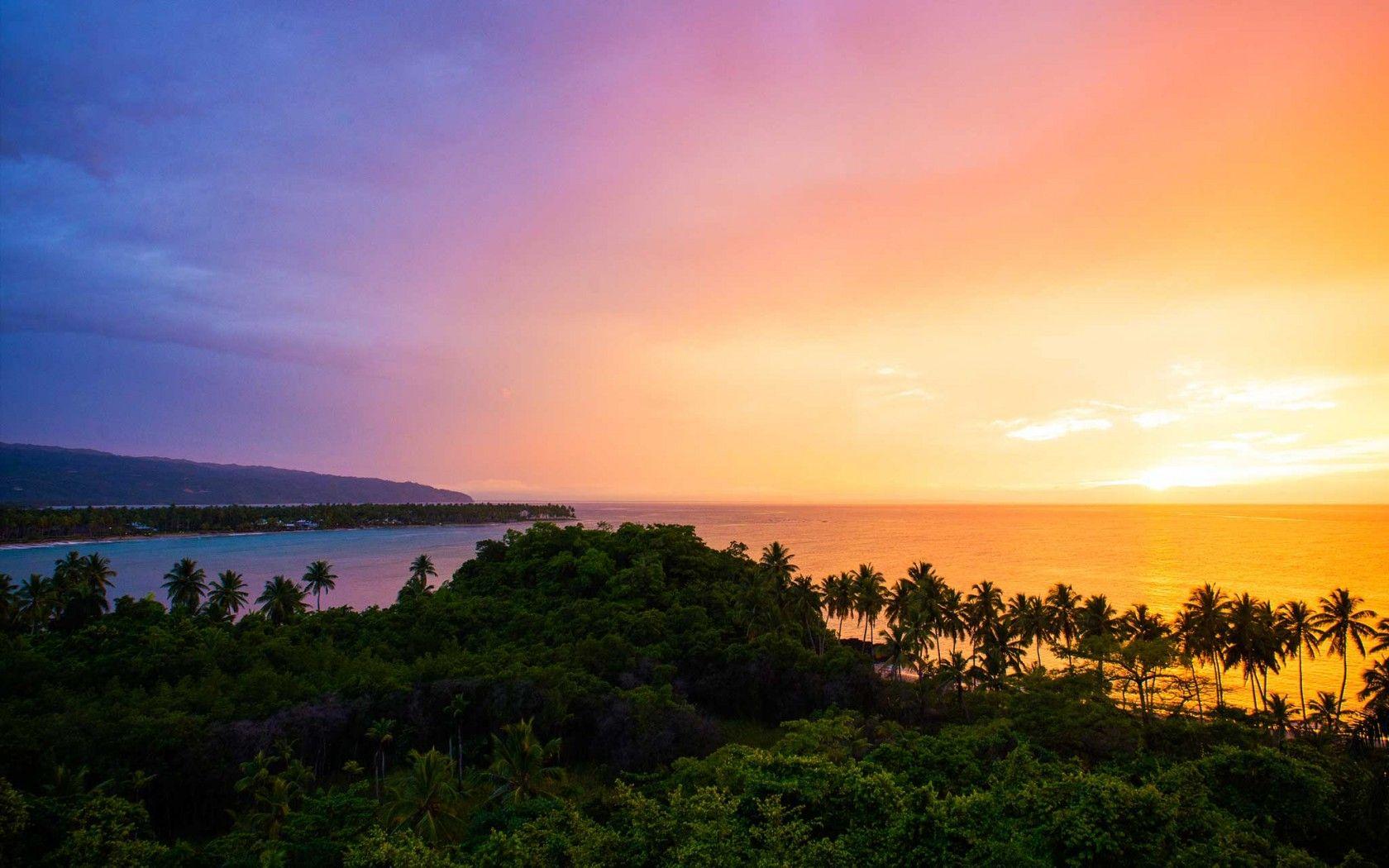 Caribbean Sunsets Dominican Republic #Wallpaper