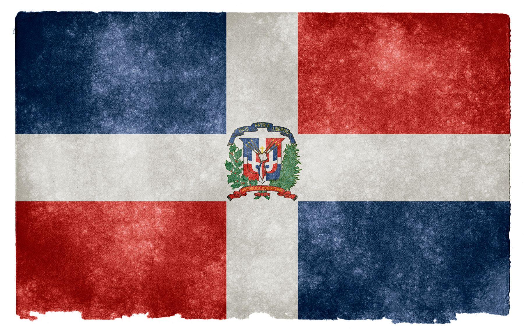 Dominican Republic Grunge Flag HD Wallpaper. Wide Screen