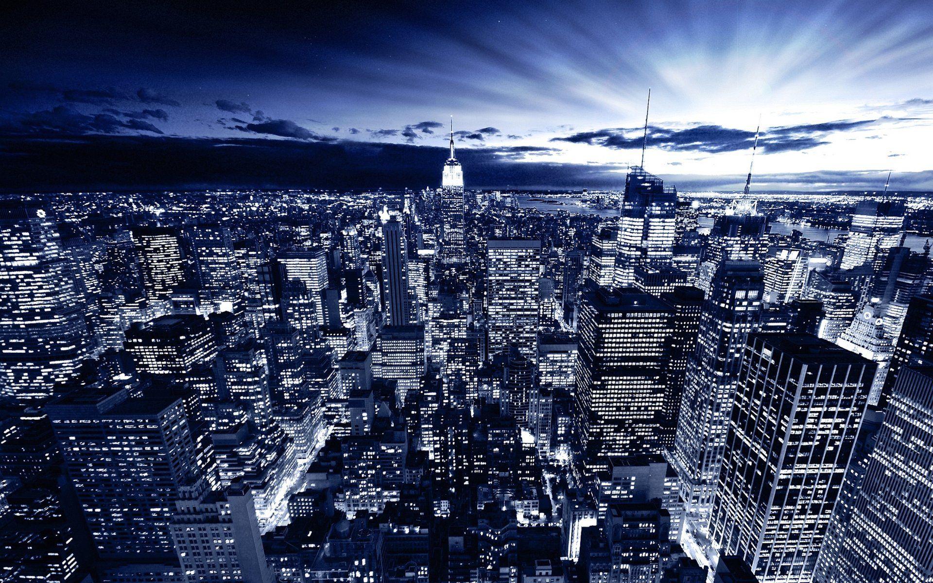 Wallpaper Amazing Night Landscape City Metropolis x 1200