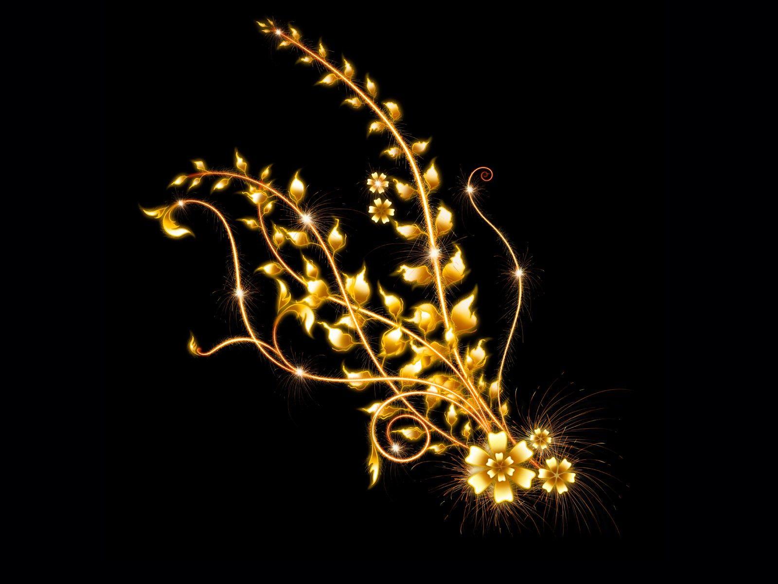 Gold and Black Wallpaper