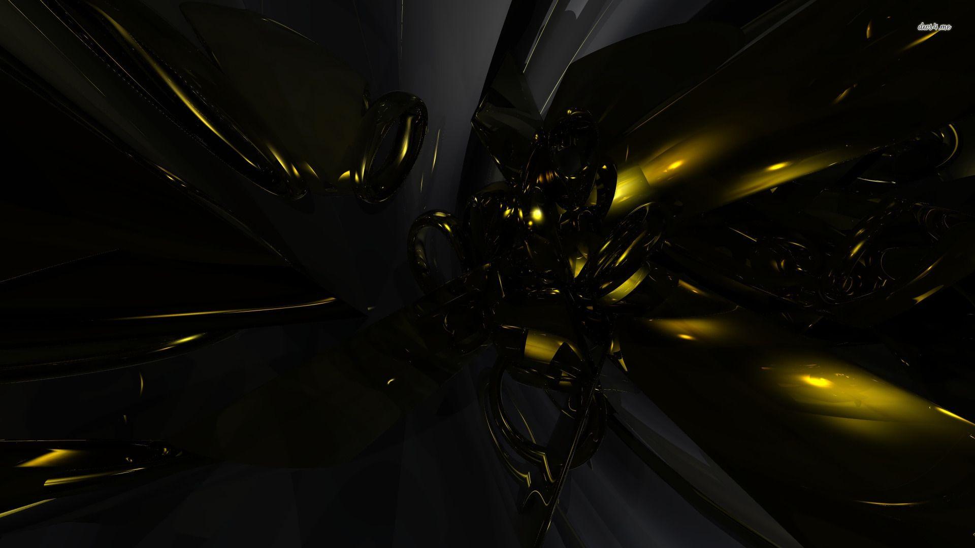 Gold And Black Hd Desktop Wallpaper