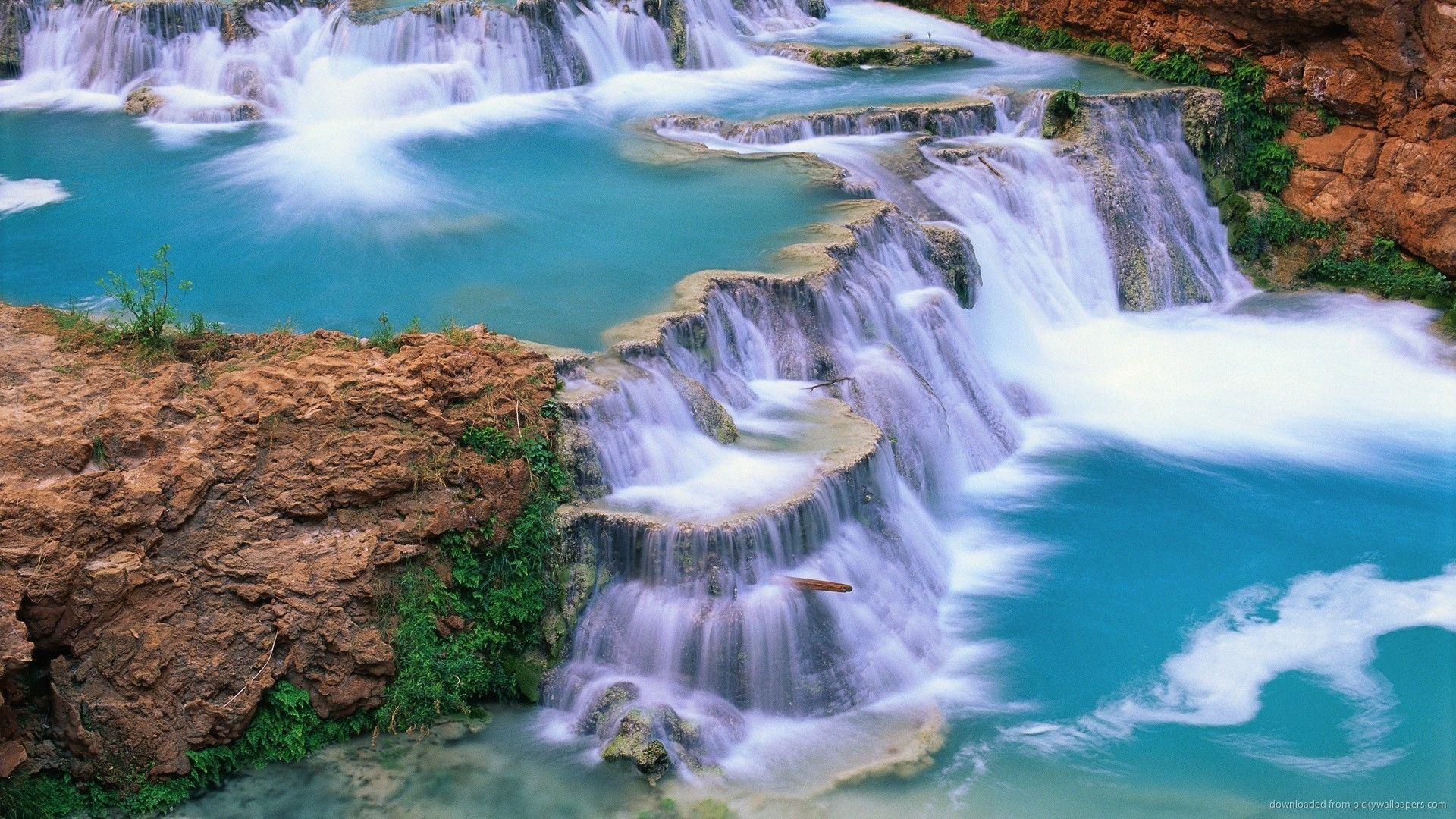 Download 1920x1080 Gorgeous Cascade Waterfalls Wallpaper