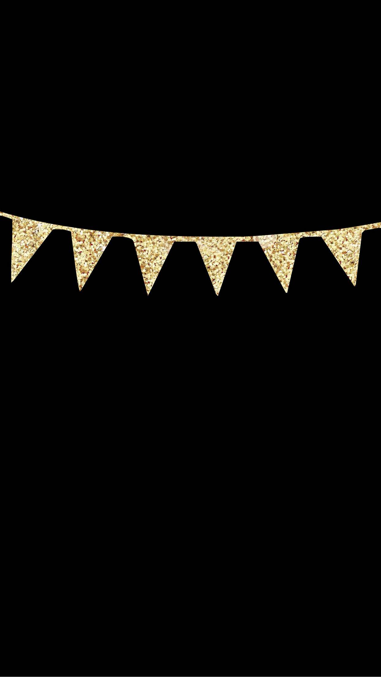 Black and gold iPhone wallpaper. SILVER SPIRAL STUDIO