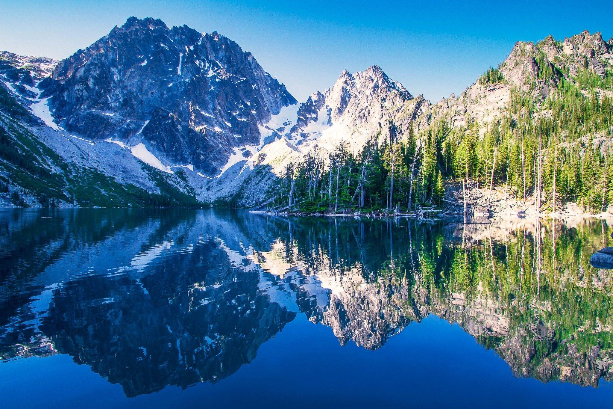 Lake Water Range Colchuck Alpine Lakes Usa Cascade Peak Wilderness